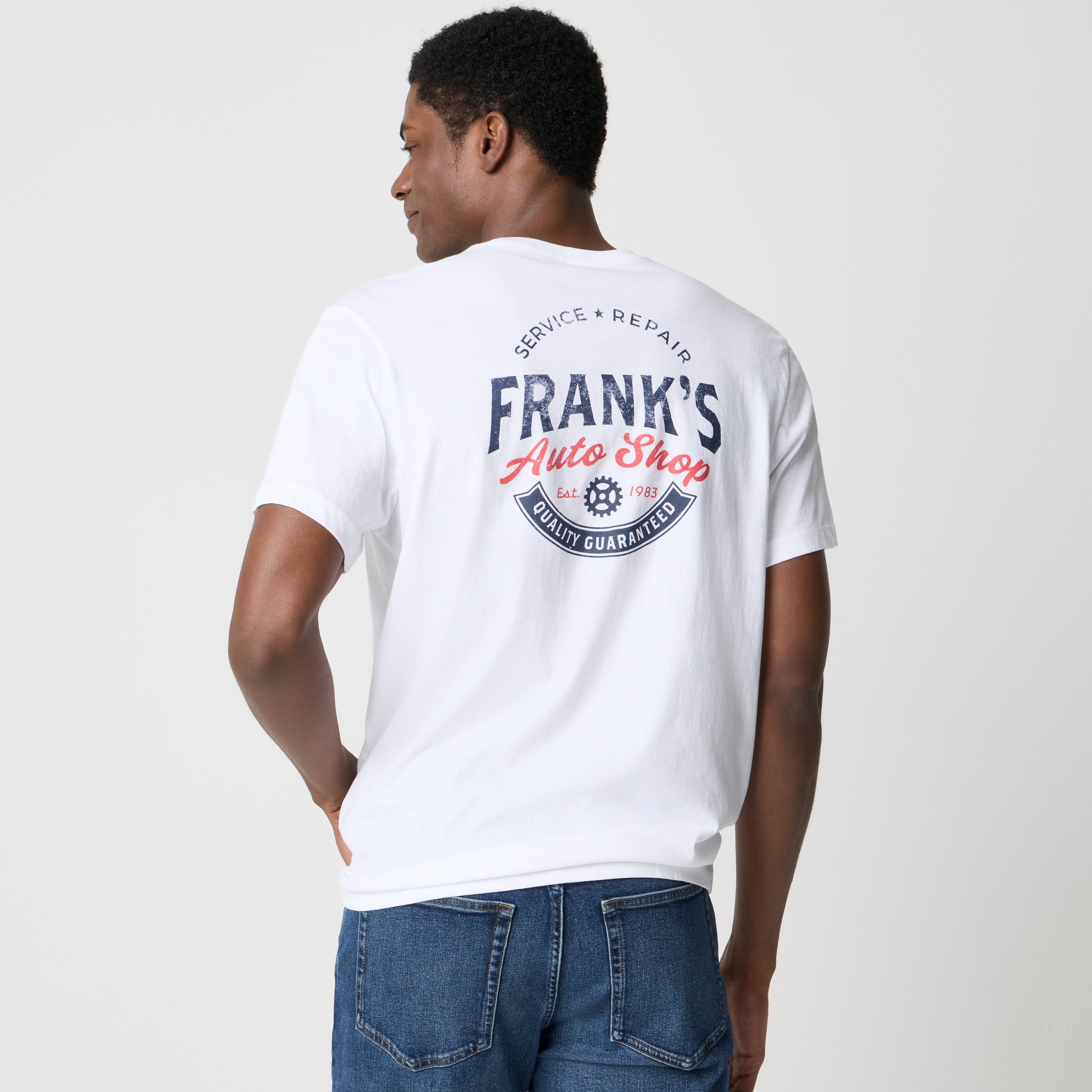 "Frank's auto body" graphic tee