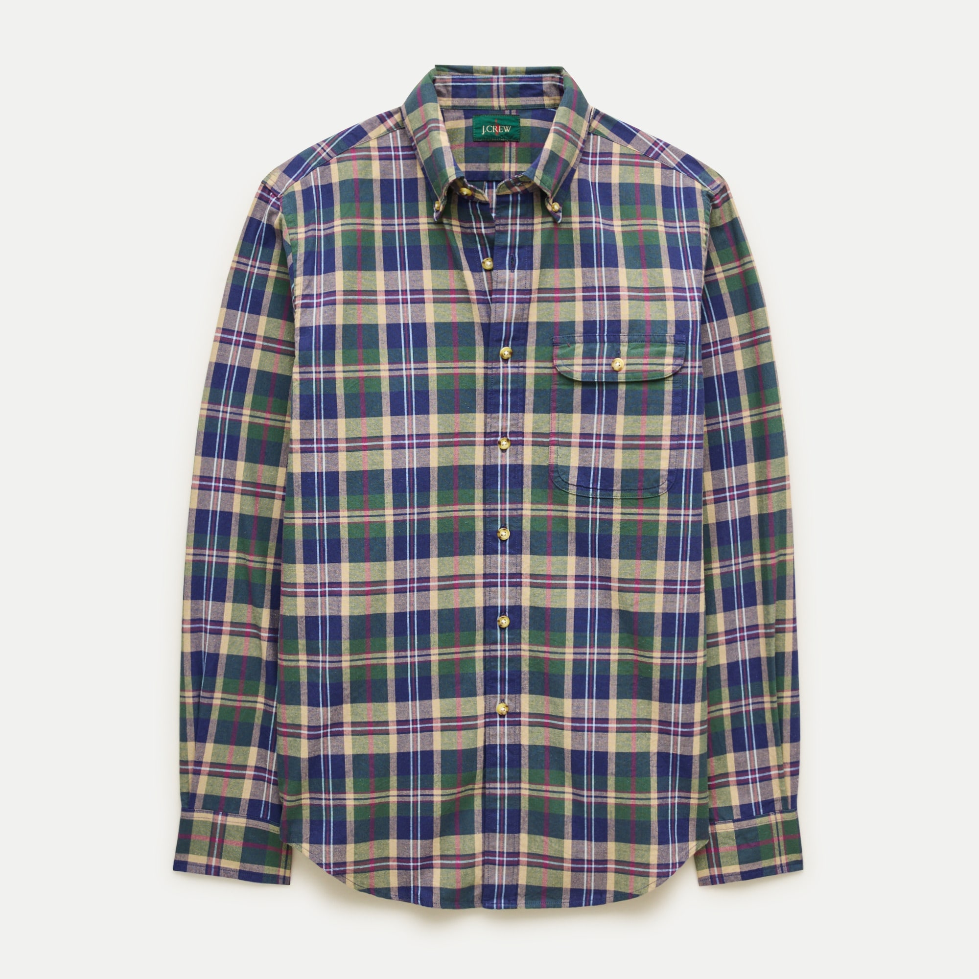 Lightweight cotton shirt in plaid