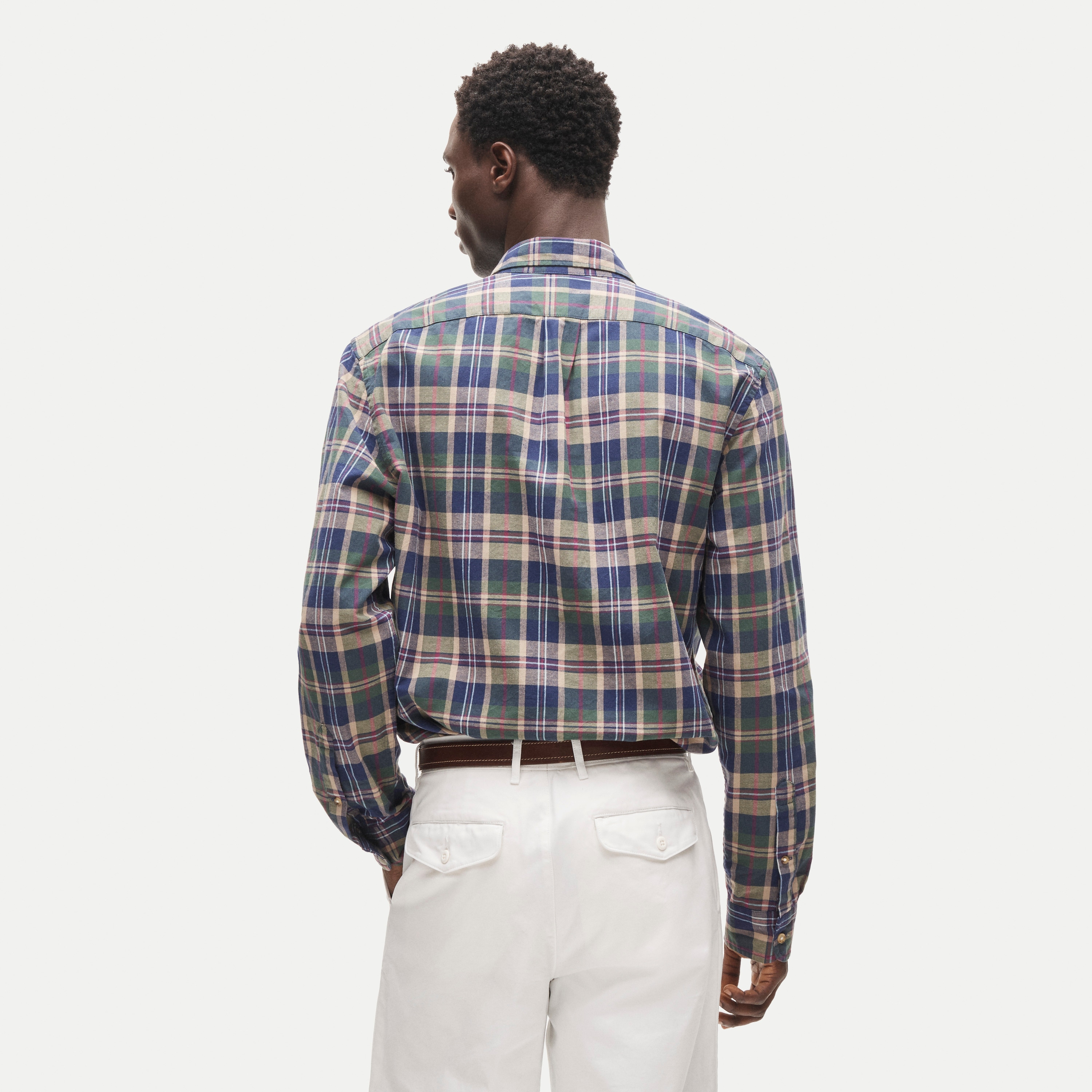 Lightweight cotton shirt in plaid