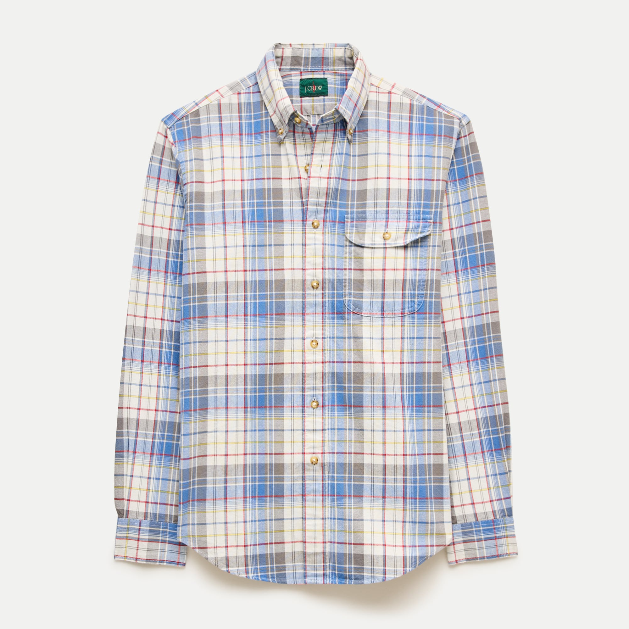 Lightweight cotton shirt in plaid