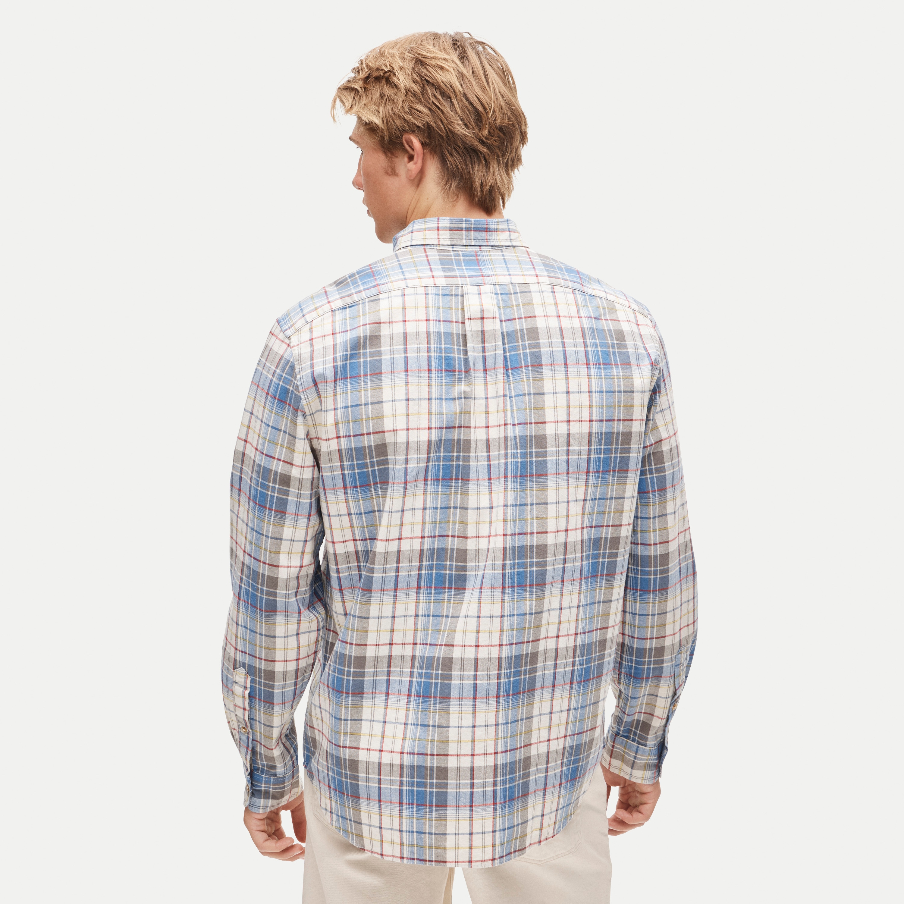 Lightweight cotton shirt in plaid