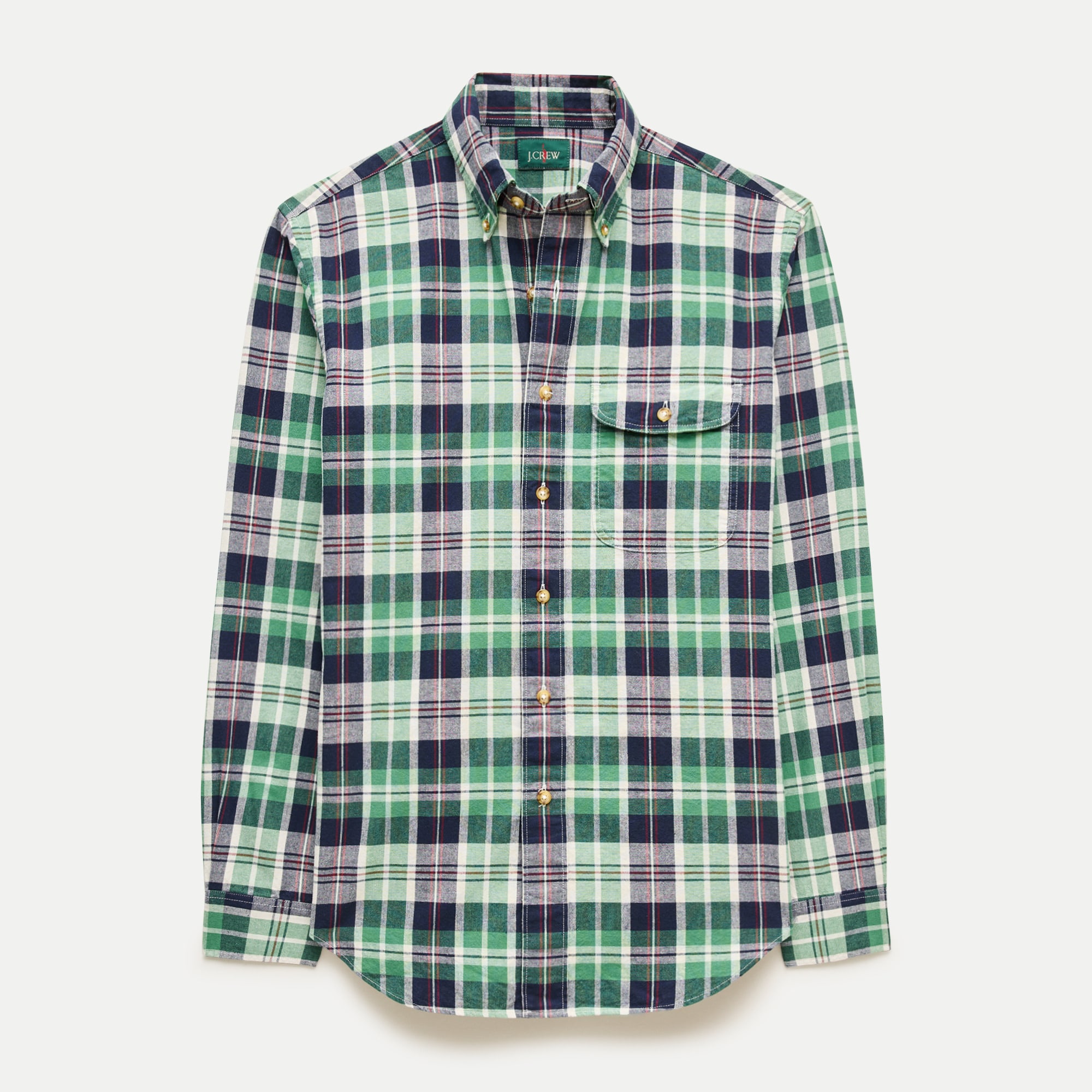 Lightweight cotton shirt in plaid - thumbnail 7