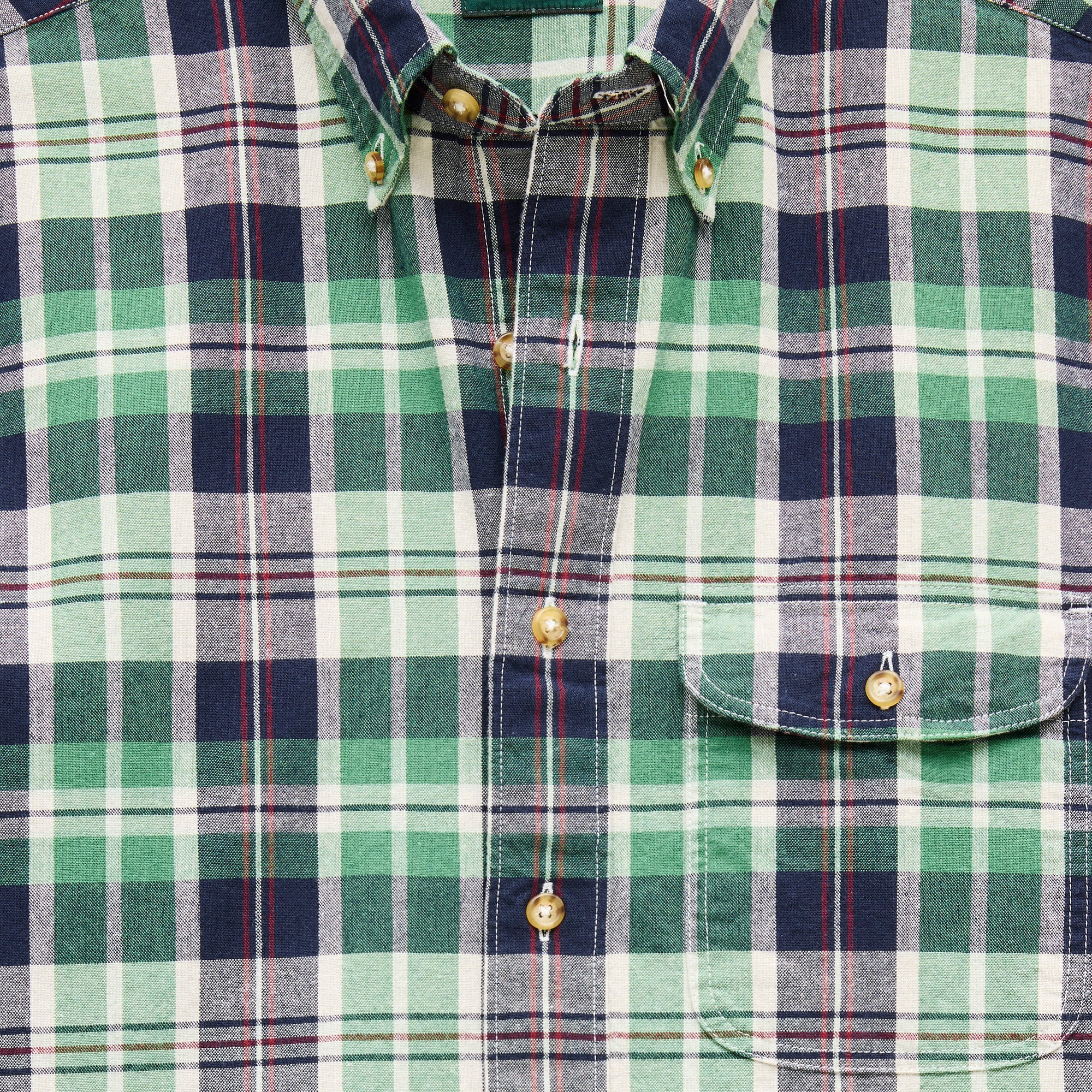 Lightweight cotton shirt in plaid