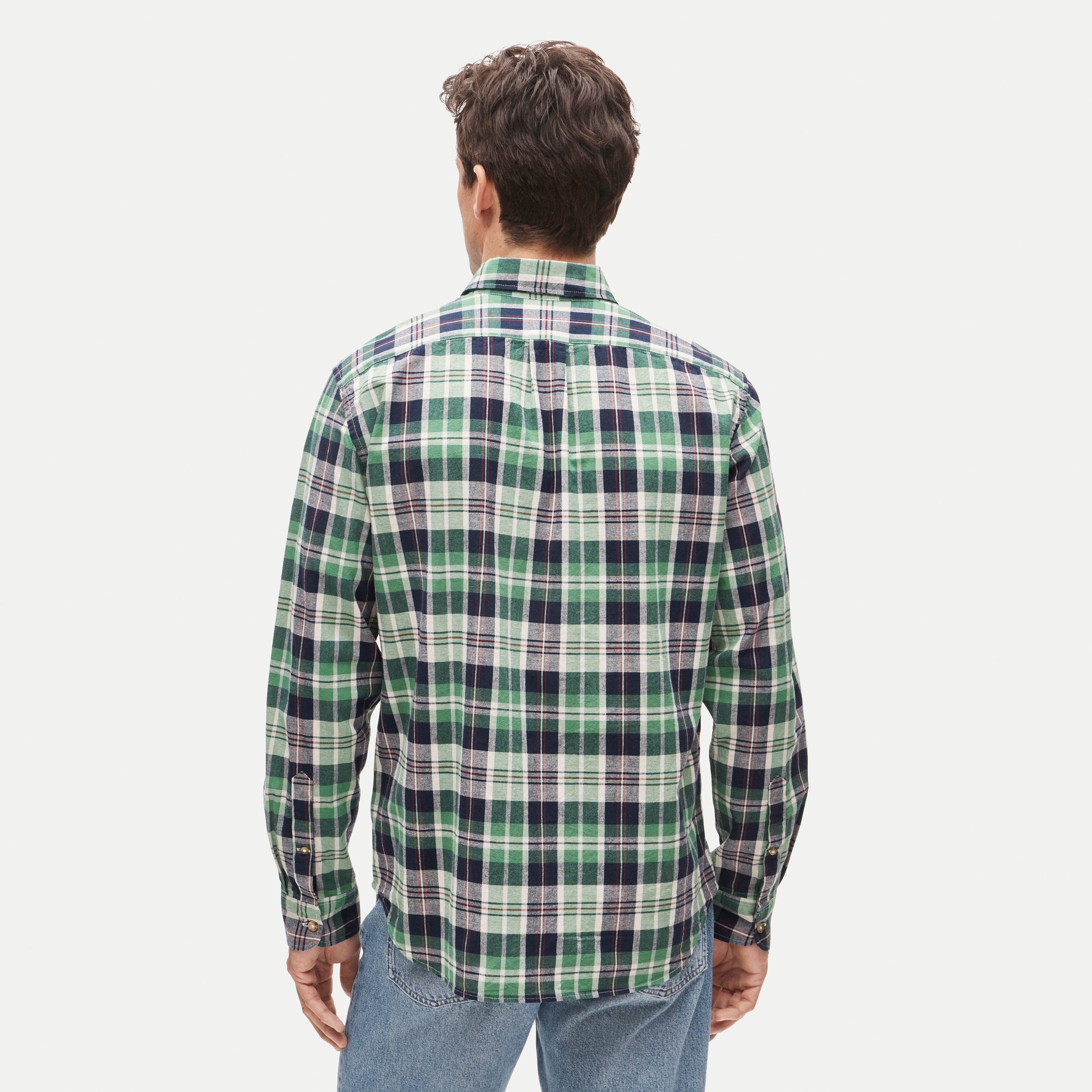 Lightweight cotton shirt in plaid
