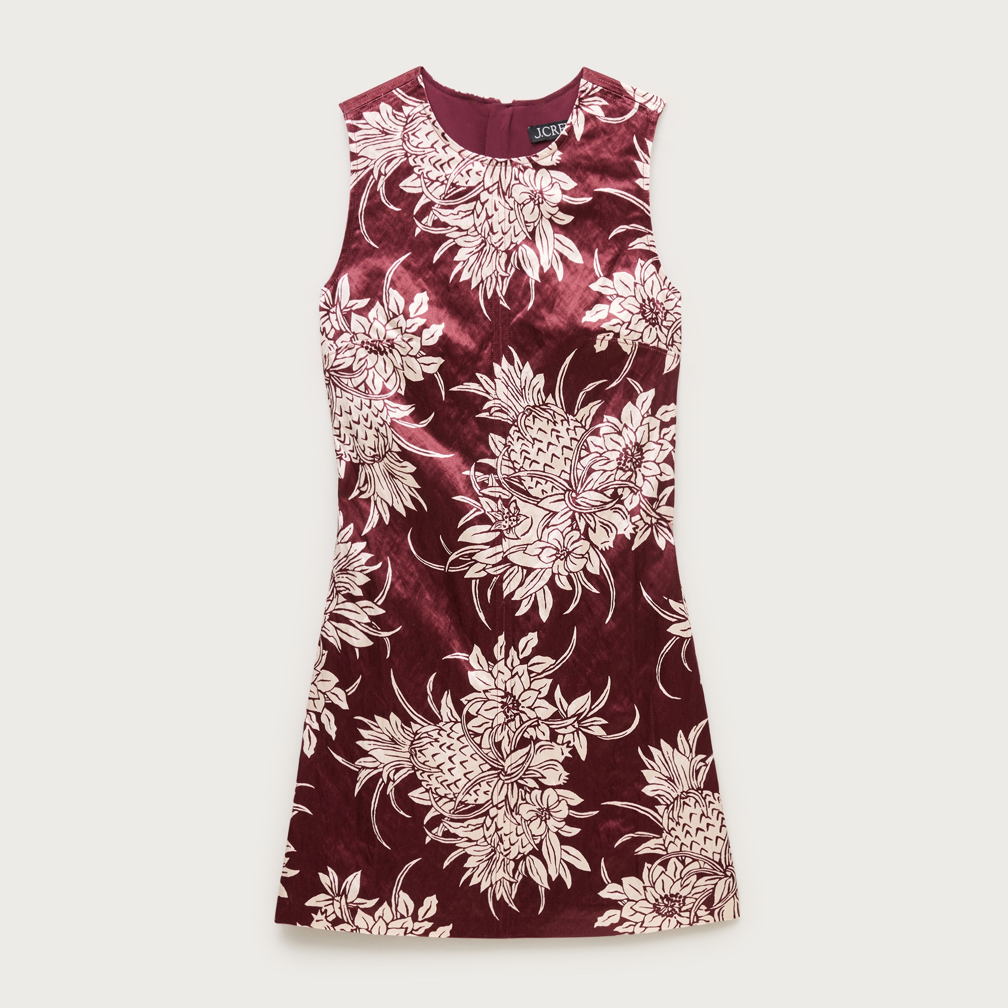 white fitted dress knee length ROSEE de MATIN TWEED HIGH-NECK MINI DRESS IN White