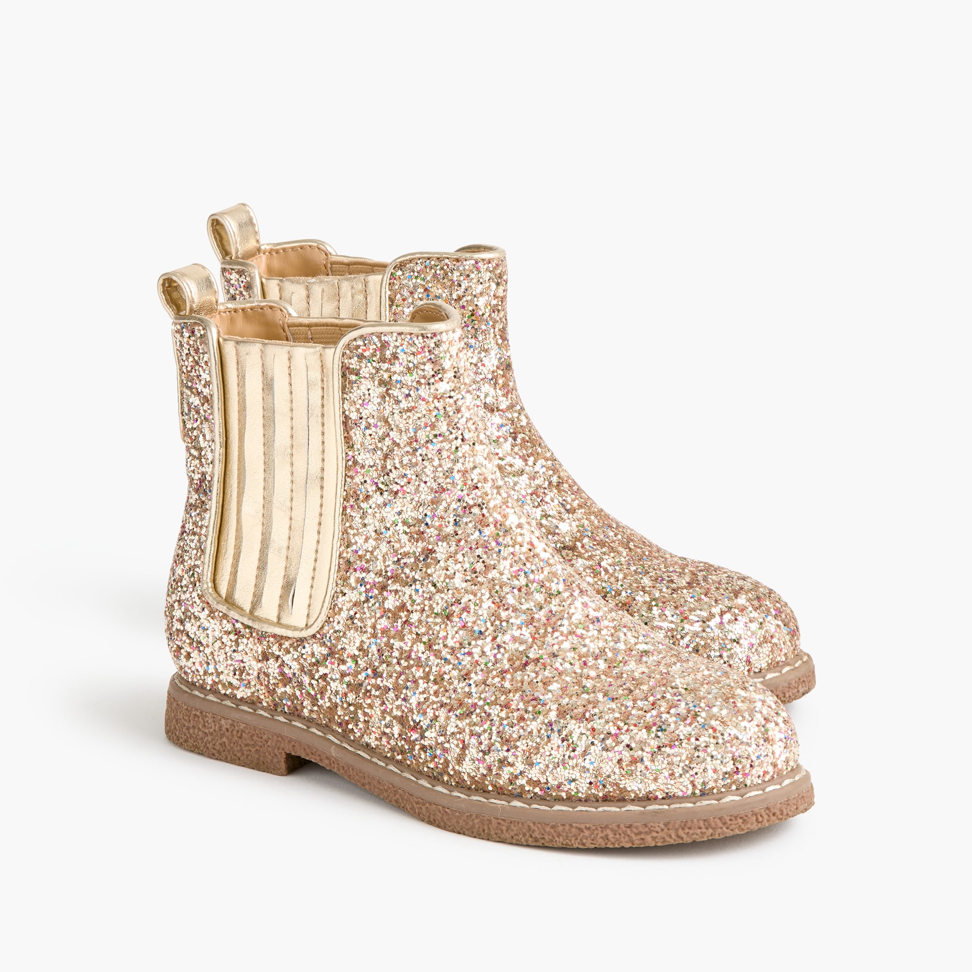 Girls' glitter Chelsea boots