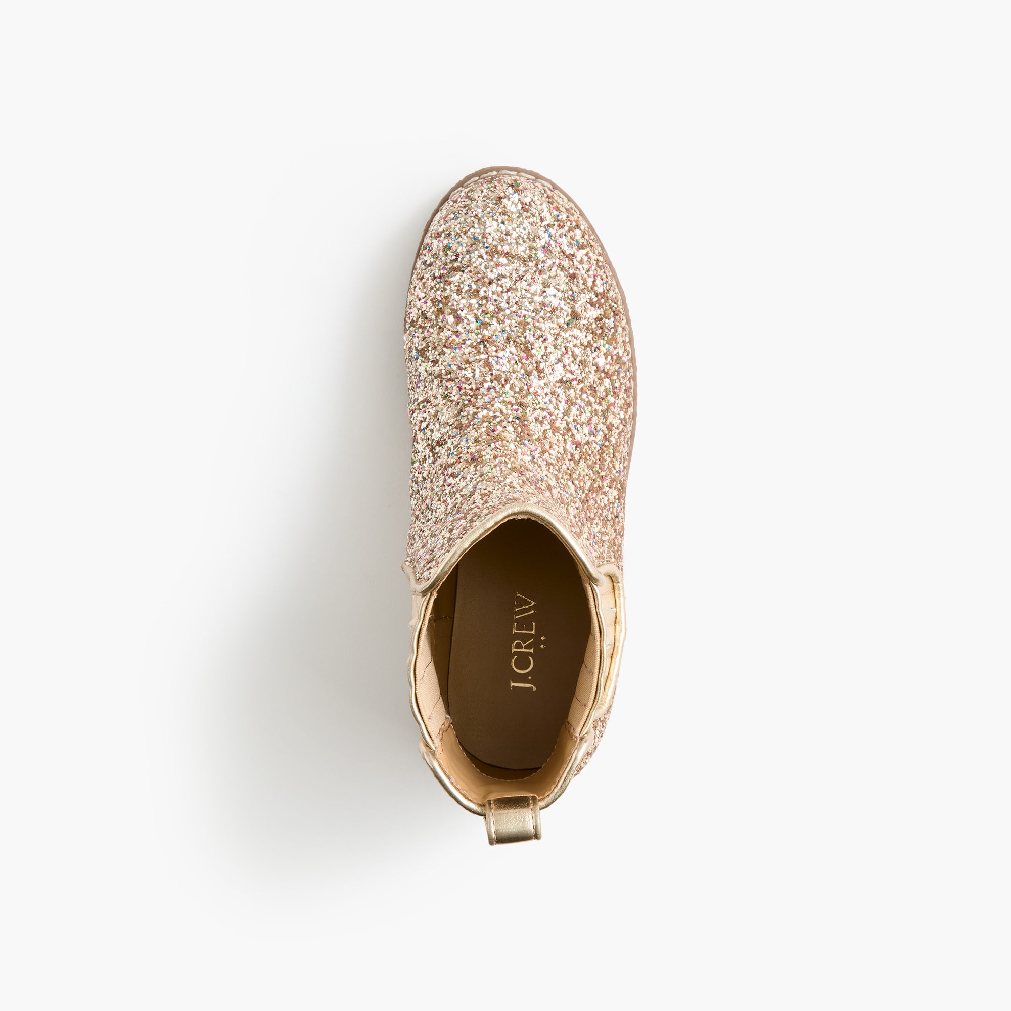 Girls' glitter Chelsea boots