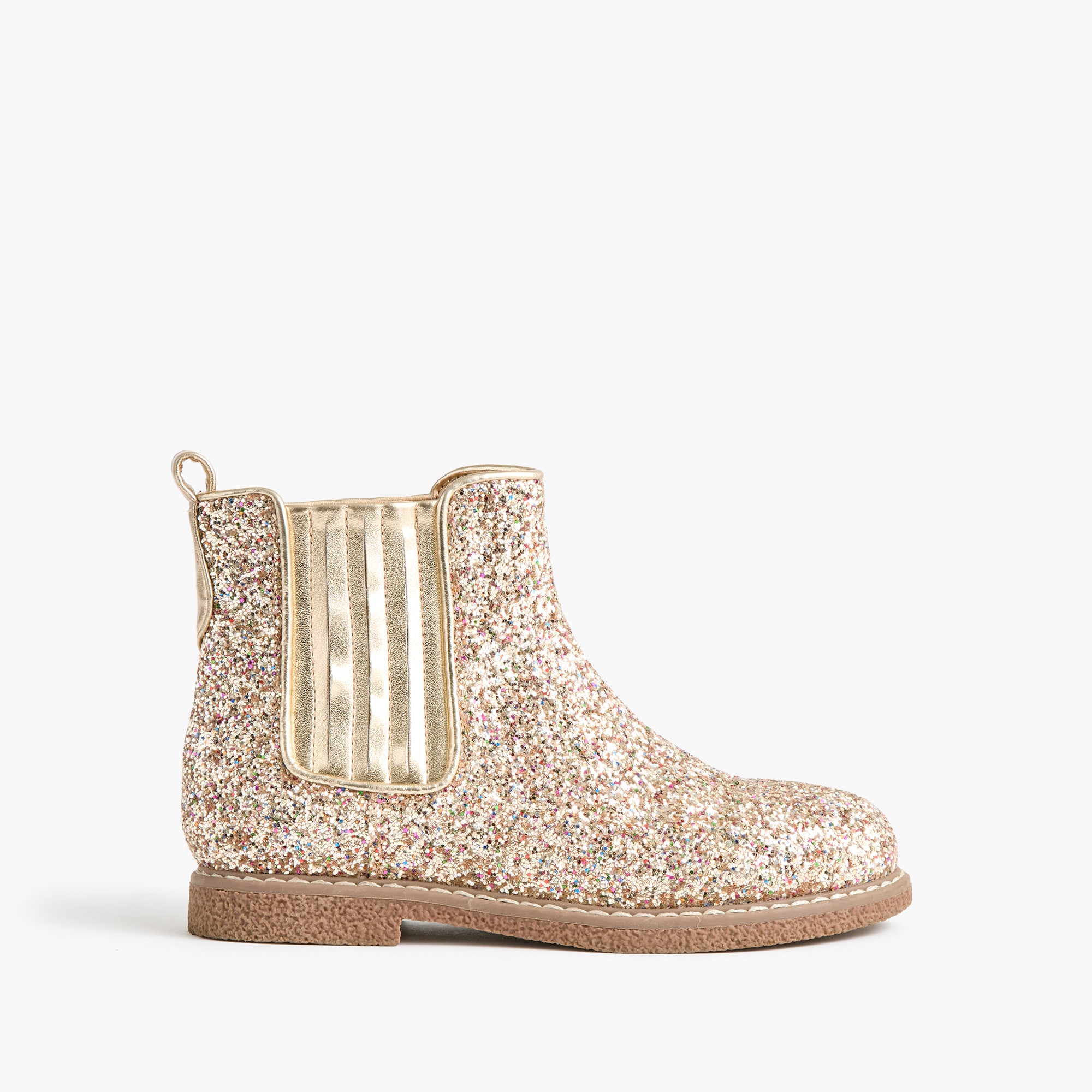 Girls' glitter Chelsea boots