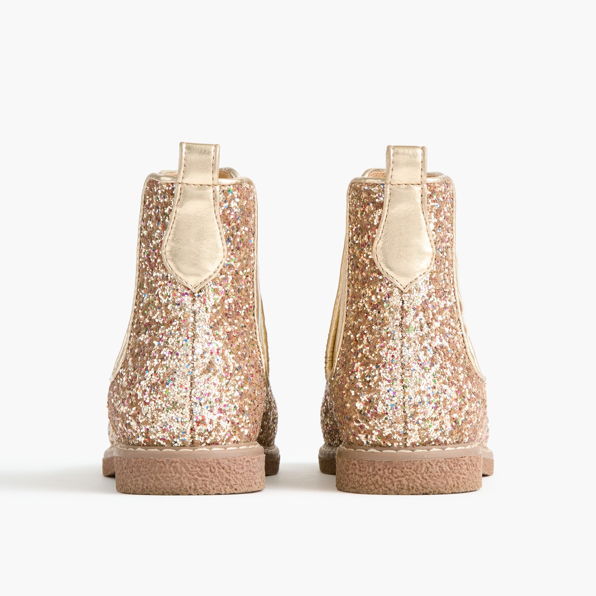 Girls' glitter Chelsea boots