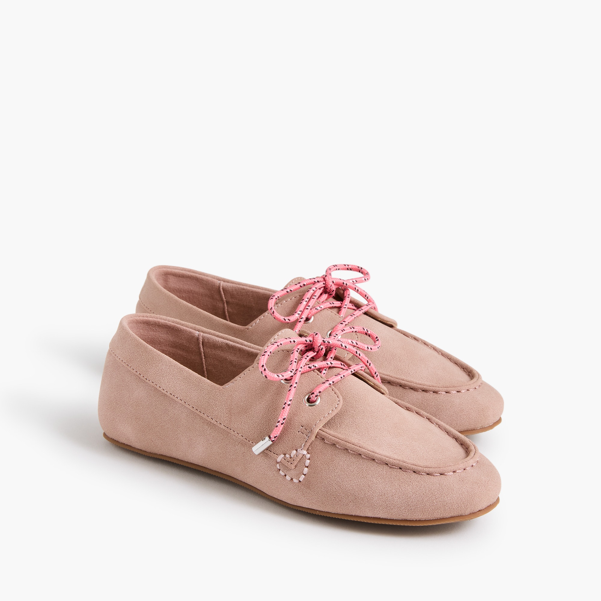 Girls' lace-up boat shoes