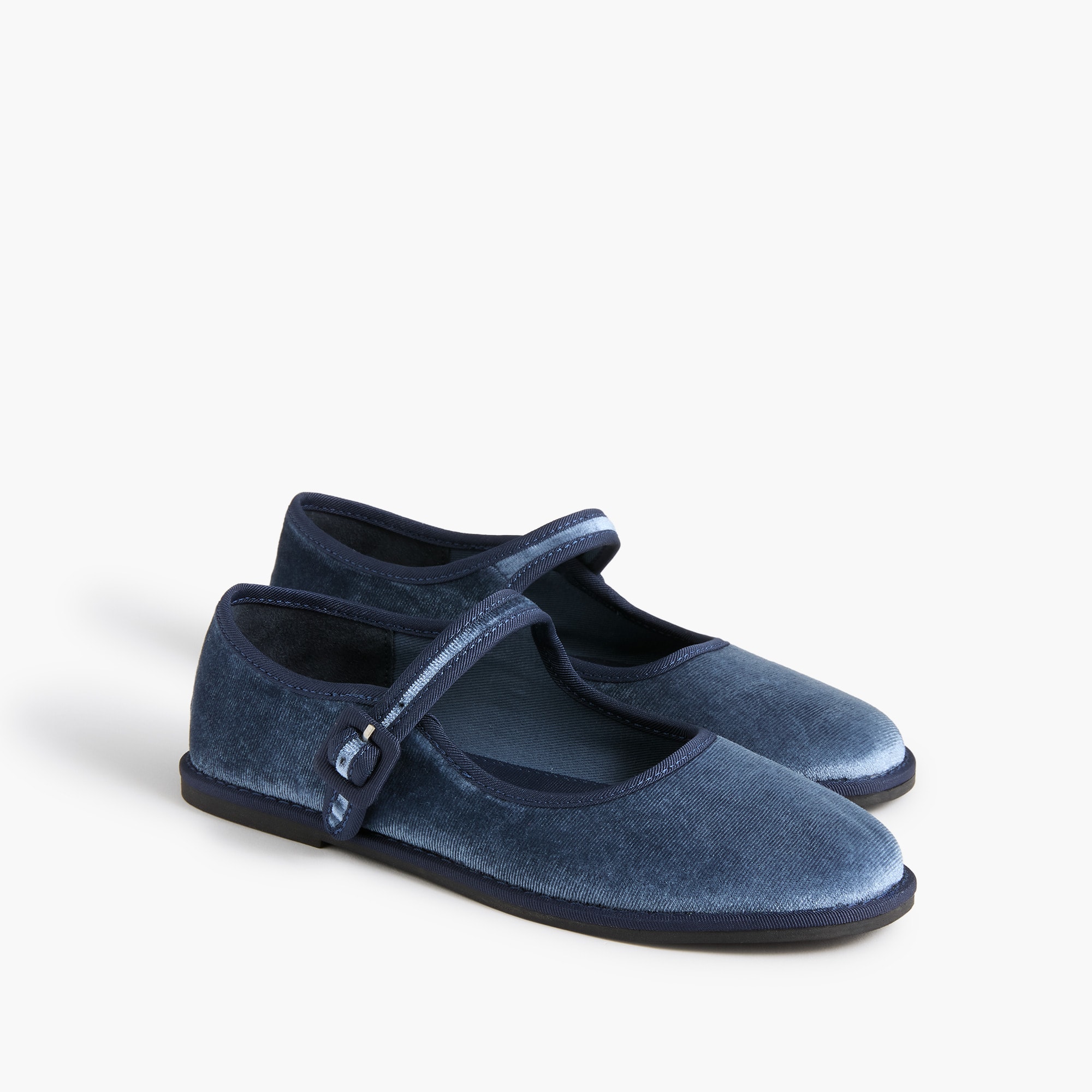 Girls' velvet Mary Janes