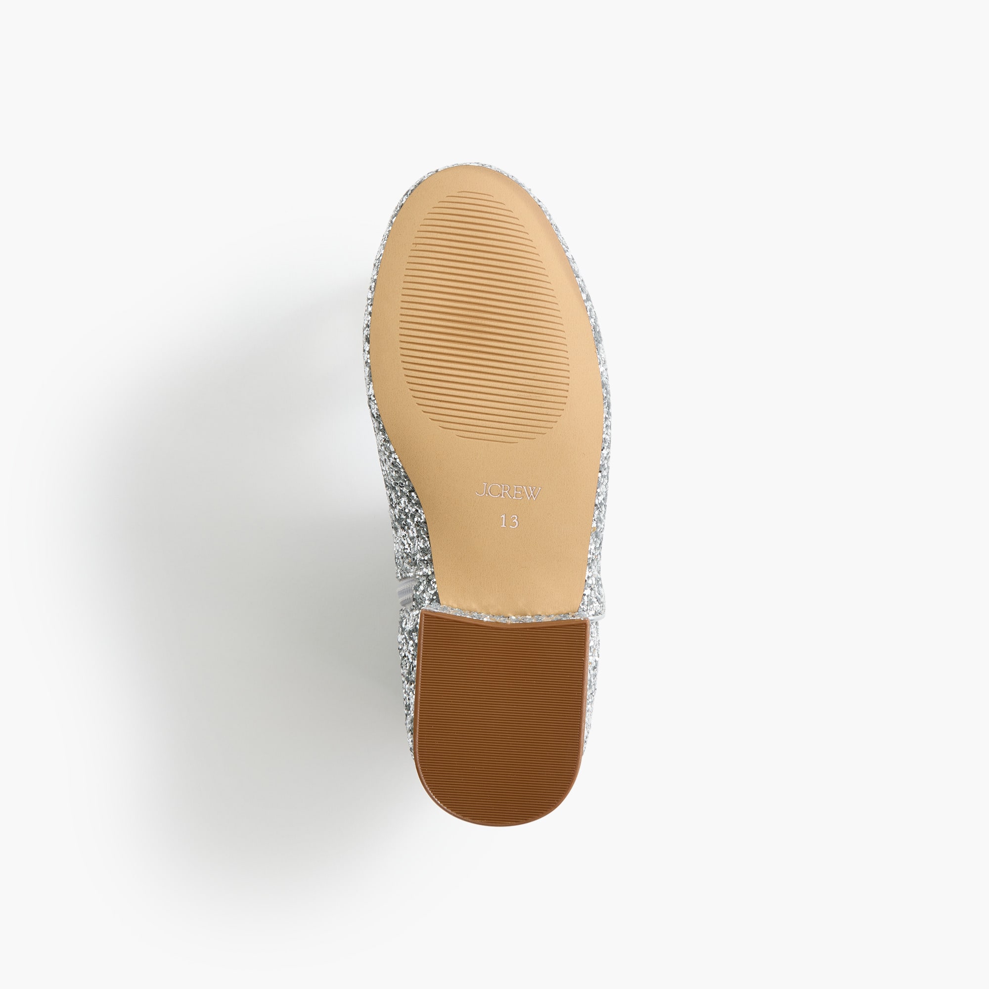 Girls' glitter mini-heel boots