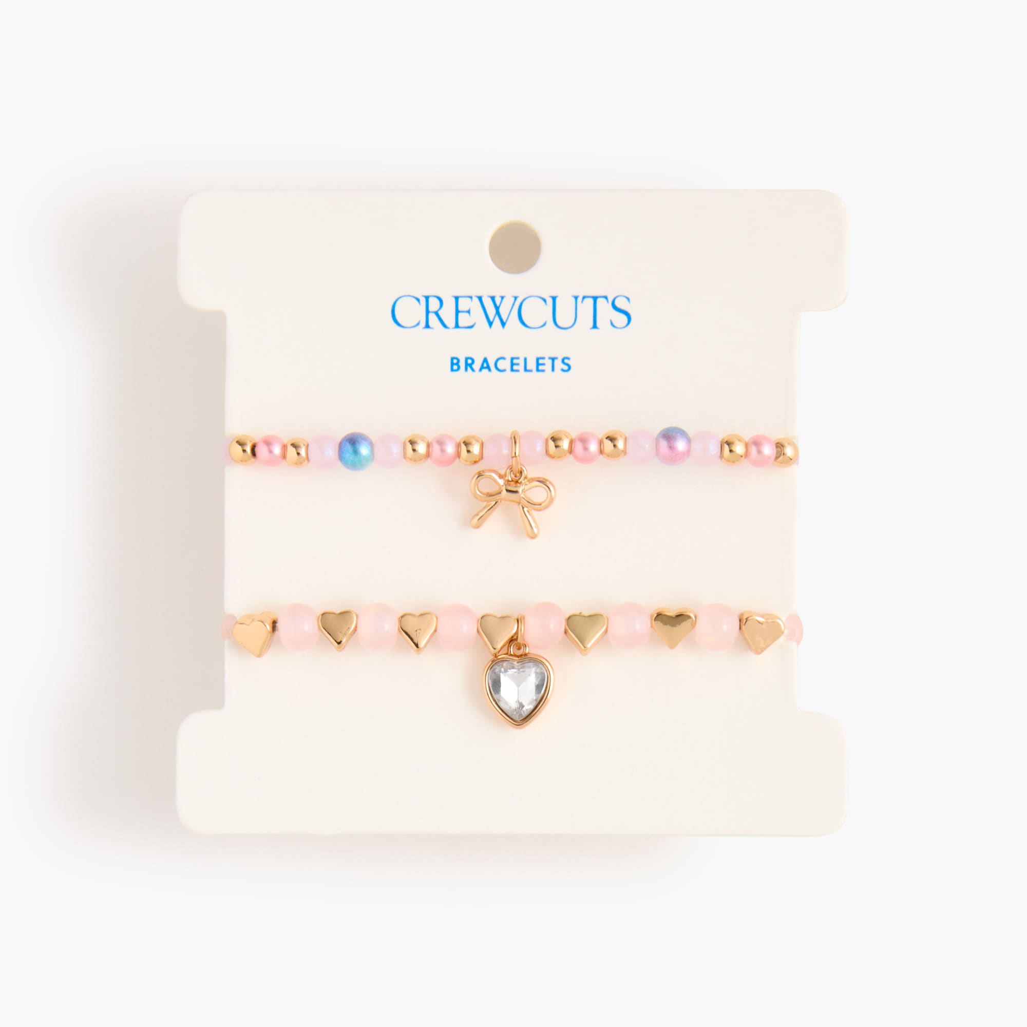 Girls' gem beaded bracelets set-of-two