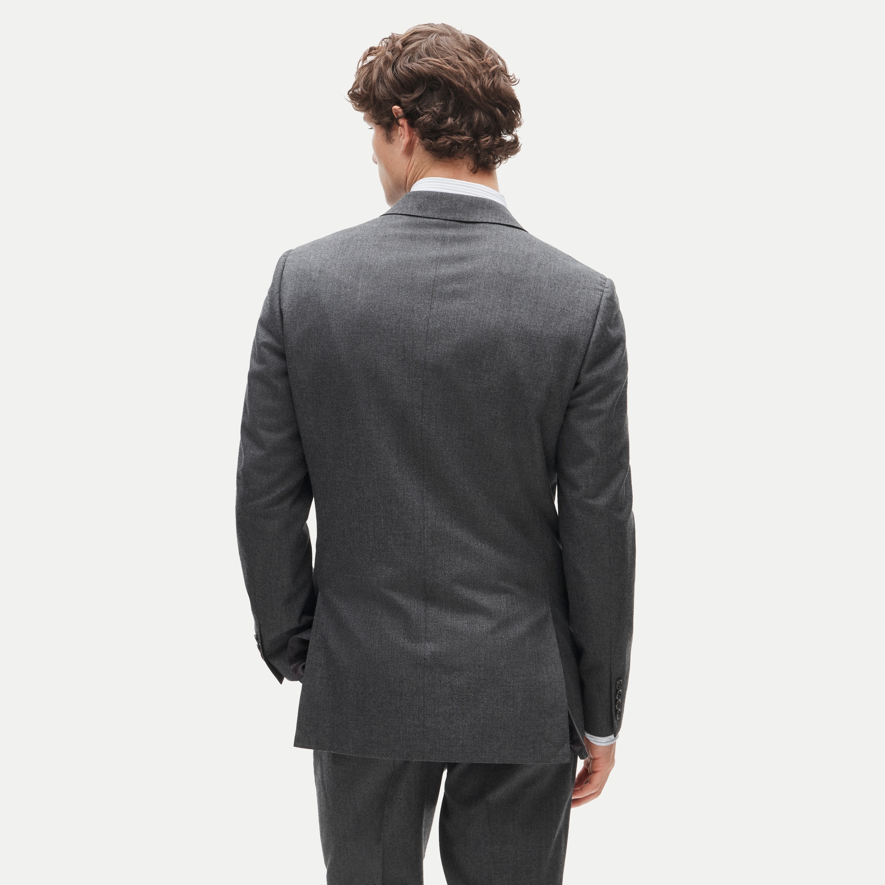 Ludlow Slim-fit suit jacket in English cotton-wool blend