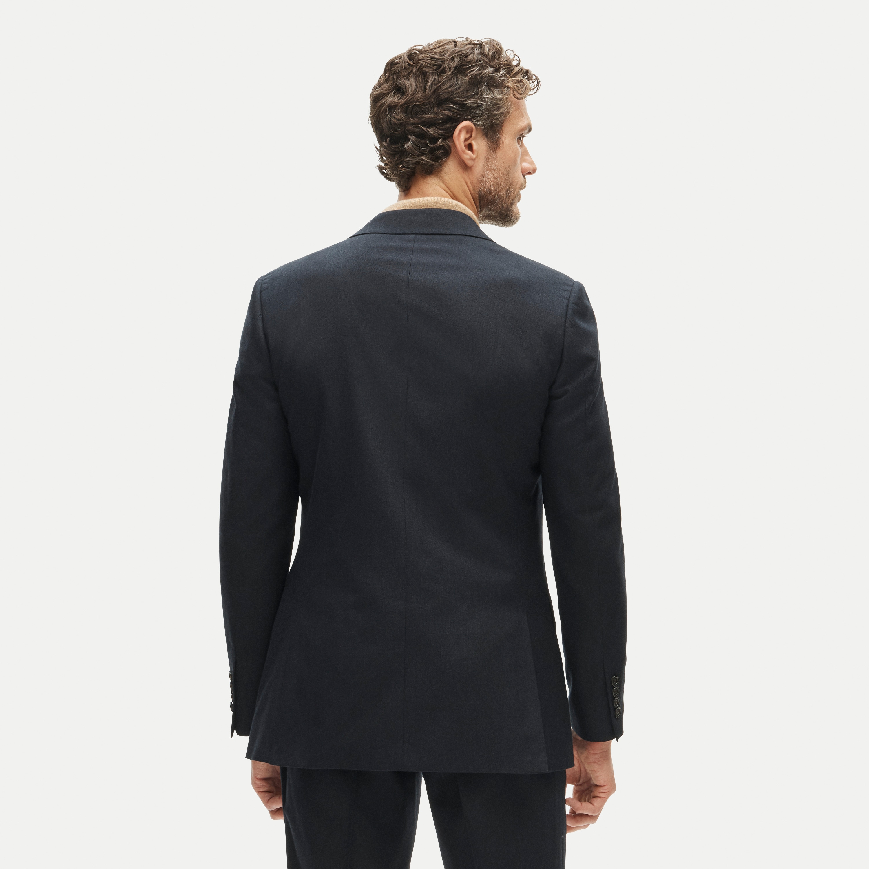 Ludlow Slim-fit suit jacket in English cotton-wool blend