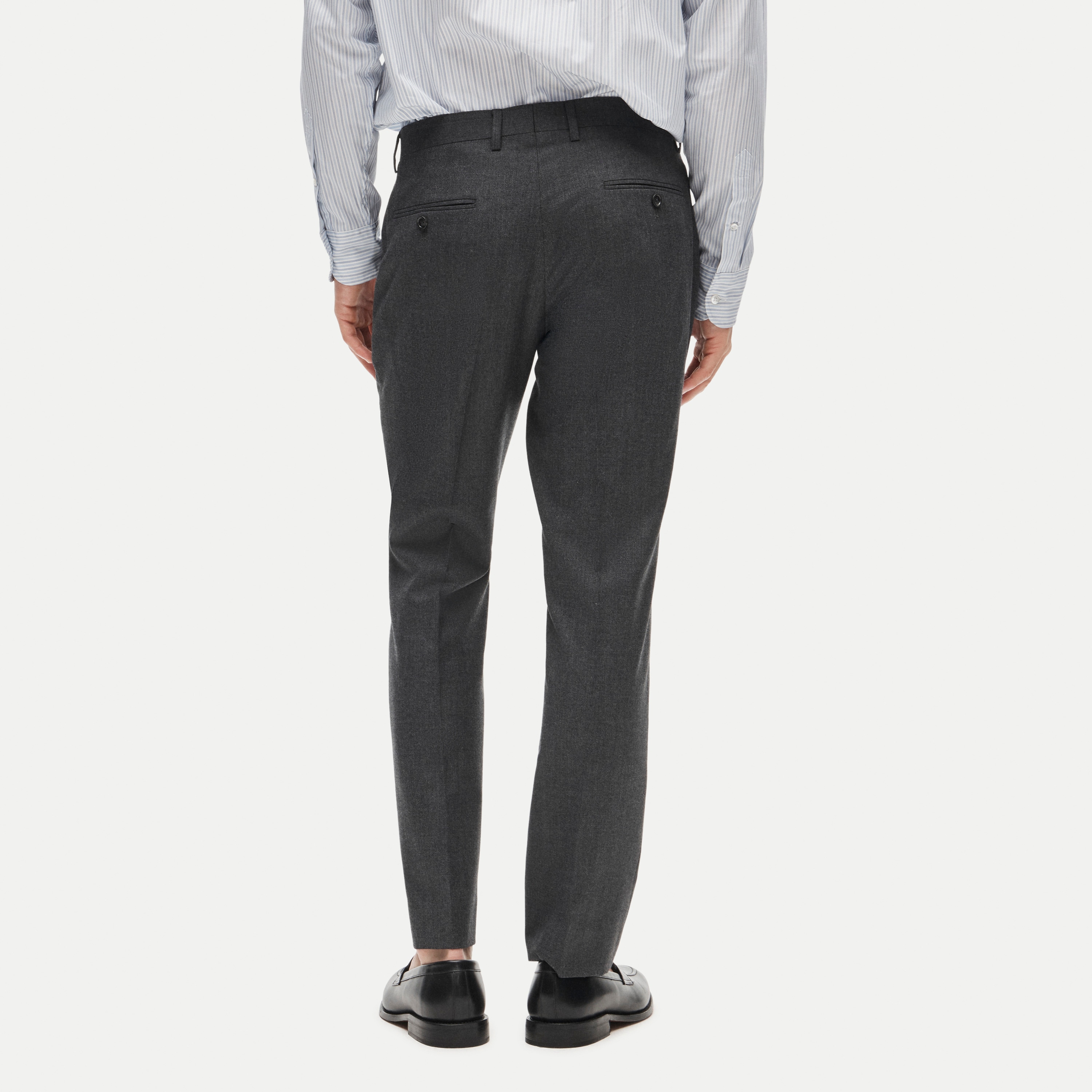 Ludlow Slim-fit suit pant in English cotton-wool blend