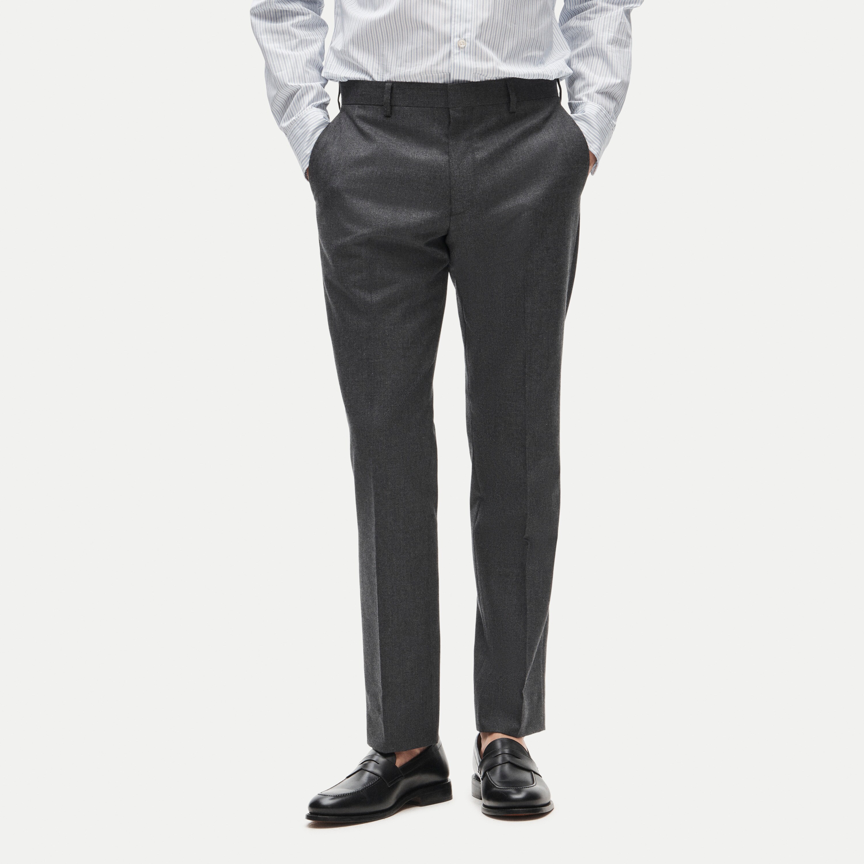 Ludlow Slim-fit suit pant in English cotton-wool blend