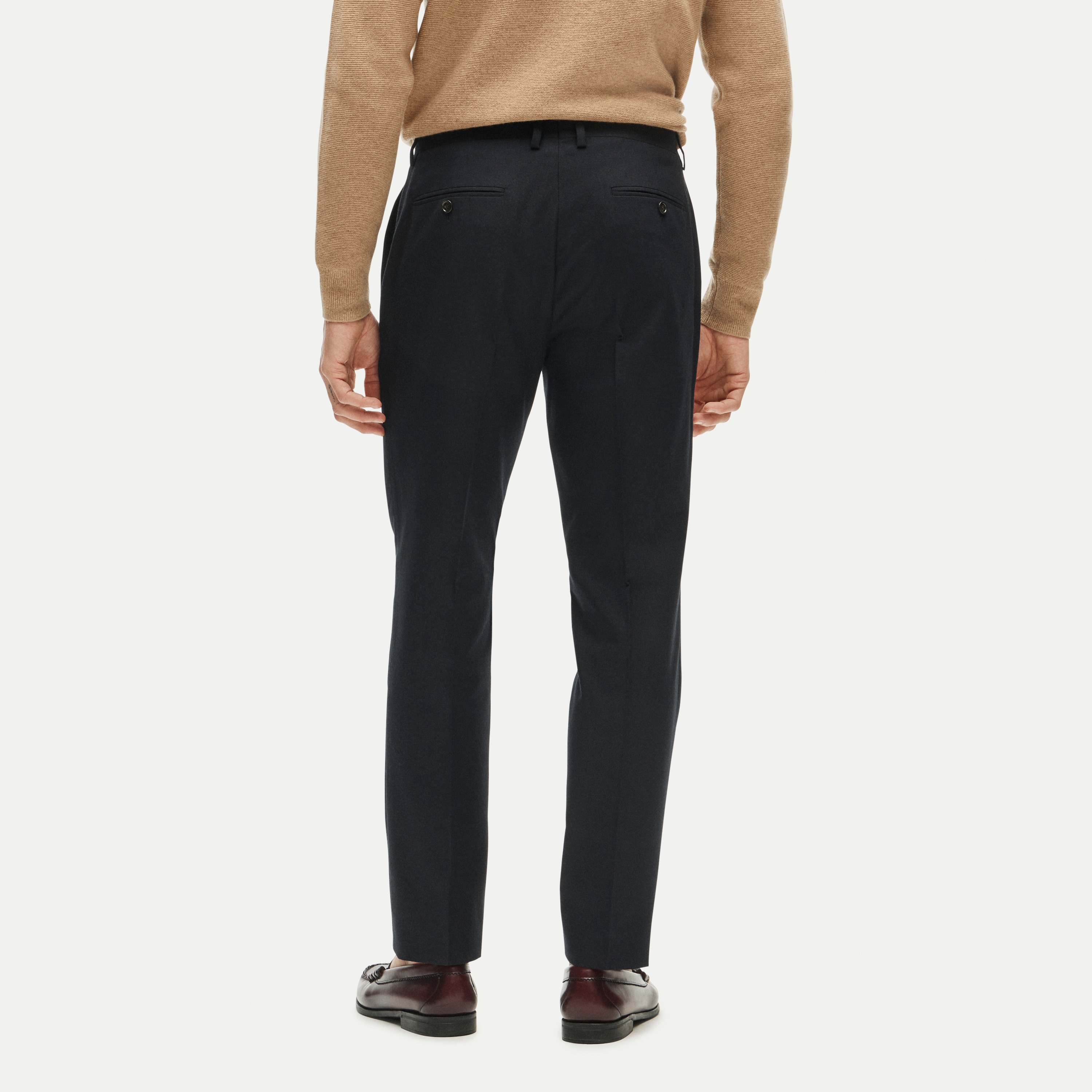 Ludlow Slim-fit suit pant in English cotton-wool blend