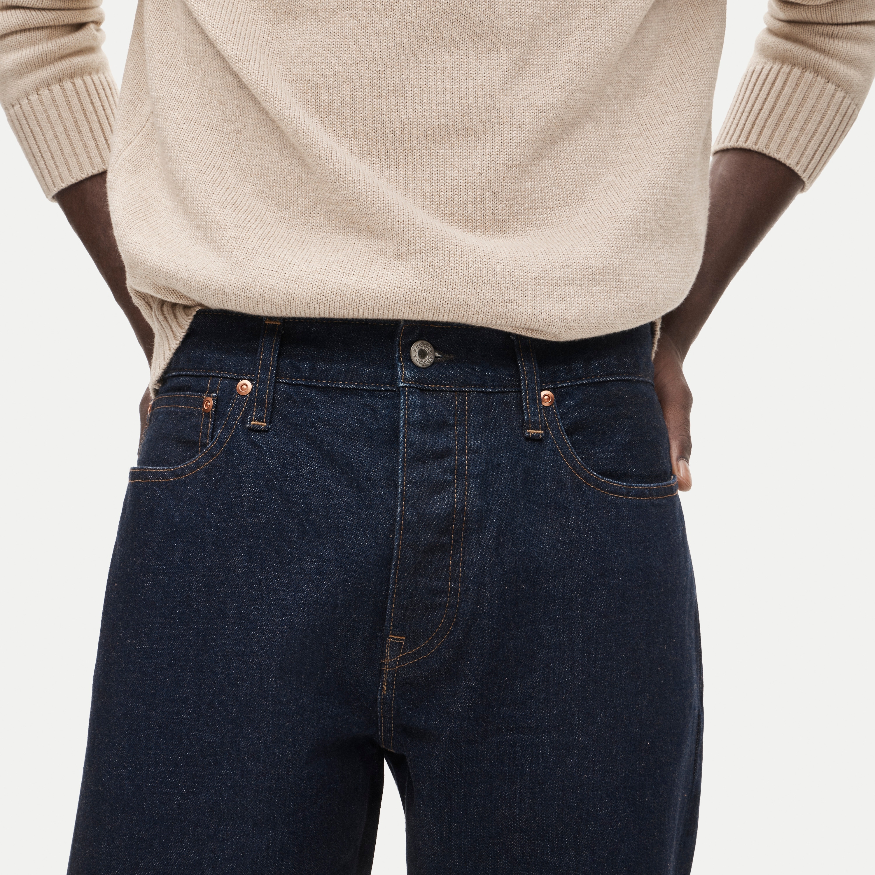 Classic Straight jean in resin-rinse Japanese selvedge denim