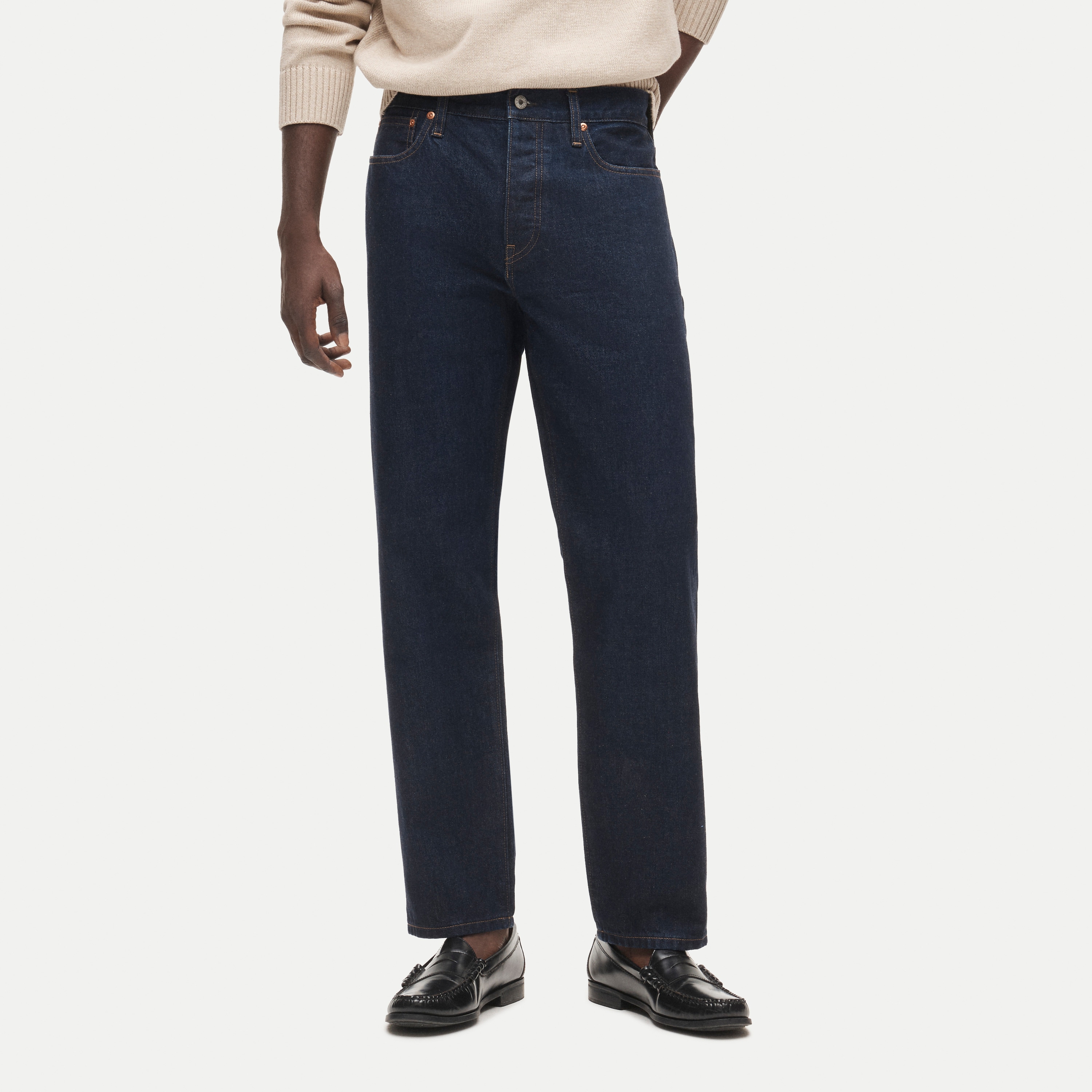 Classic Straight jean in resin-rinse Japanese selvedge denim