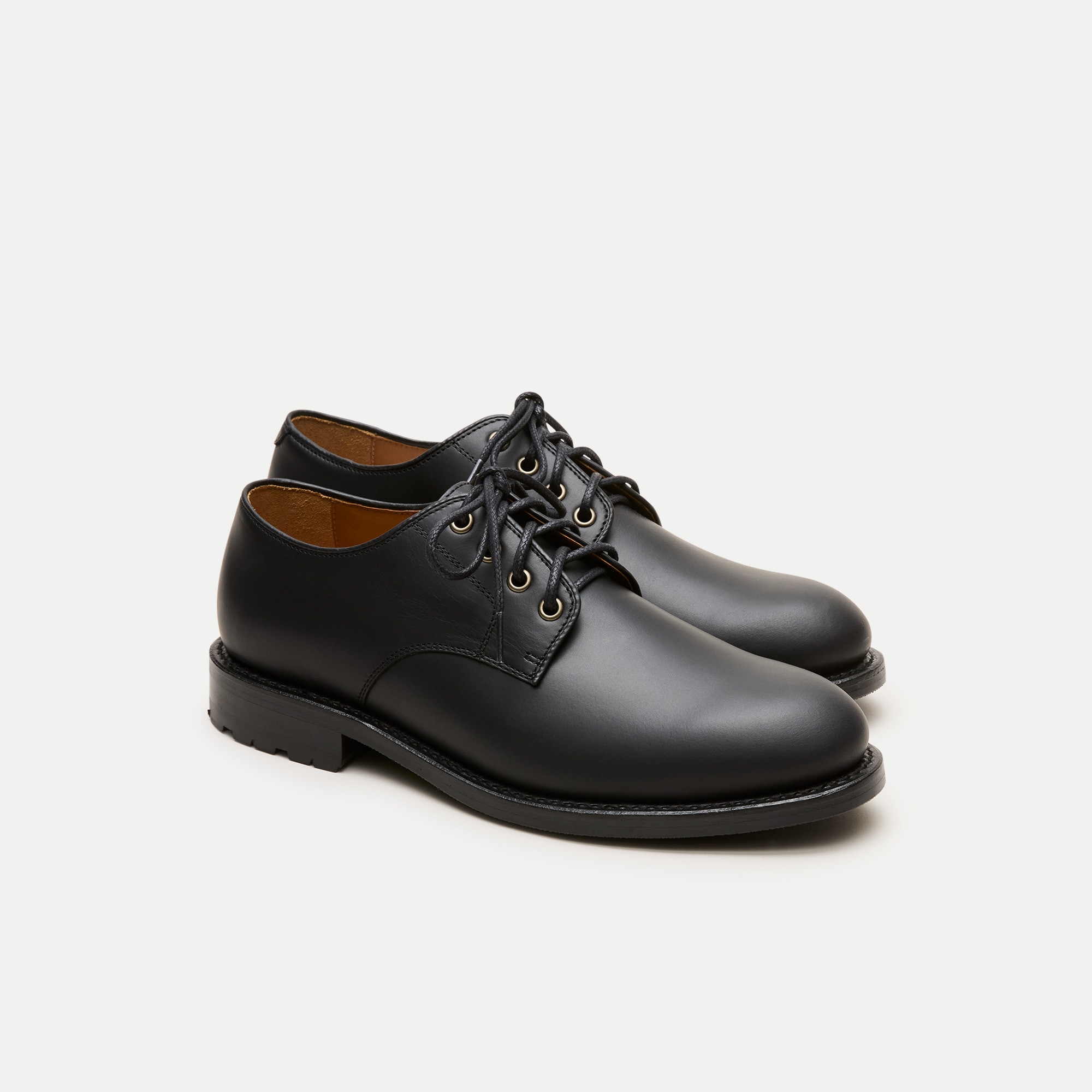 Ludlow leather derbys with mini-lug soles