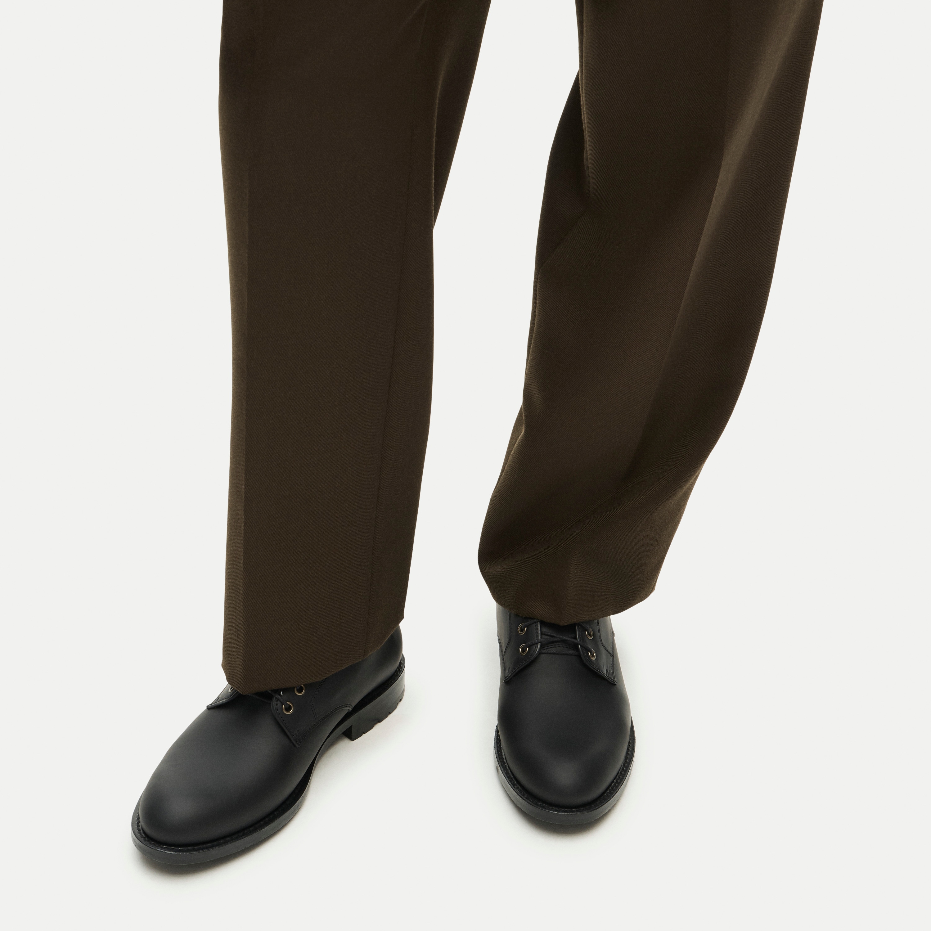 Ludlow leather derbys with mini-lug soles