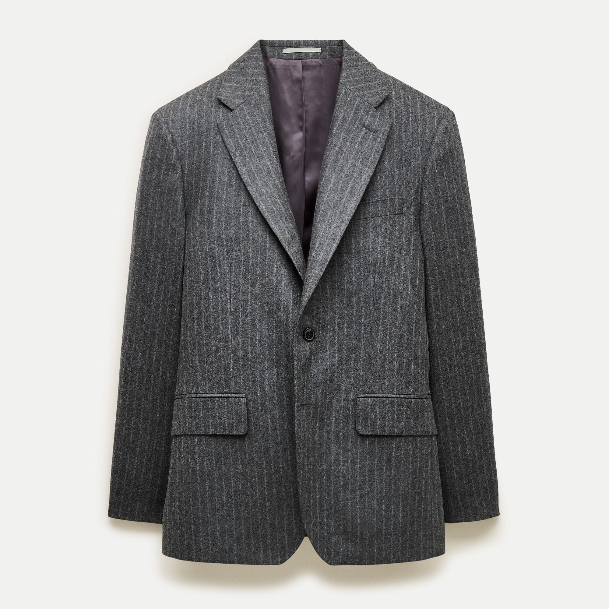 Crosby Classic-fit suit jacket in Italian wool flannel