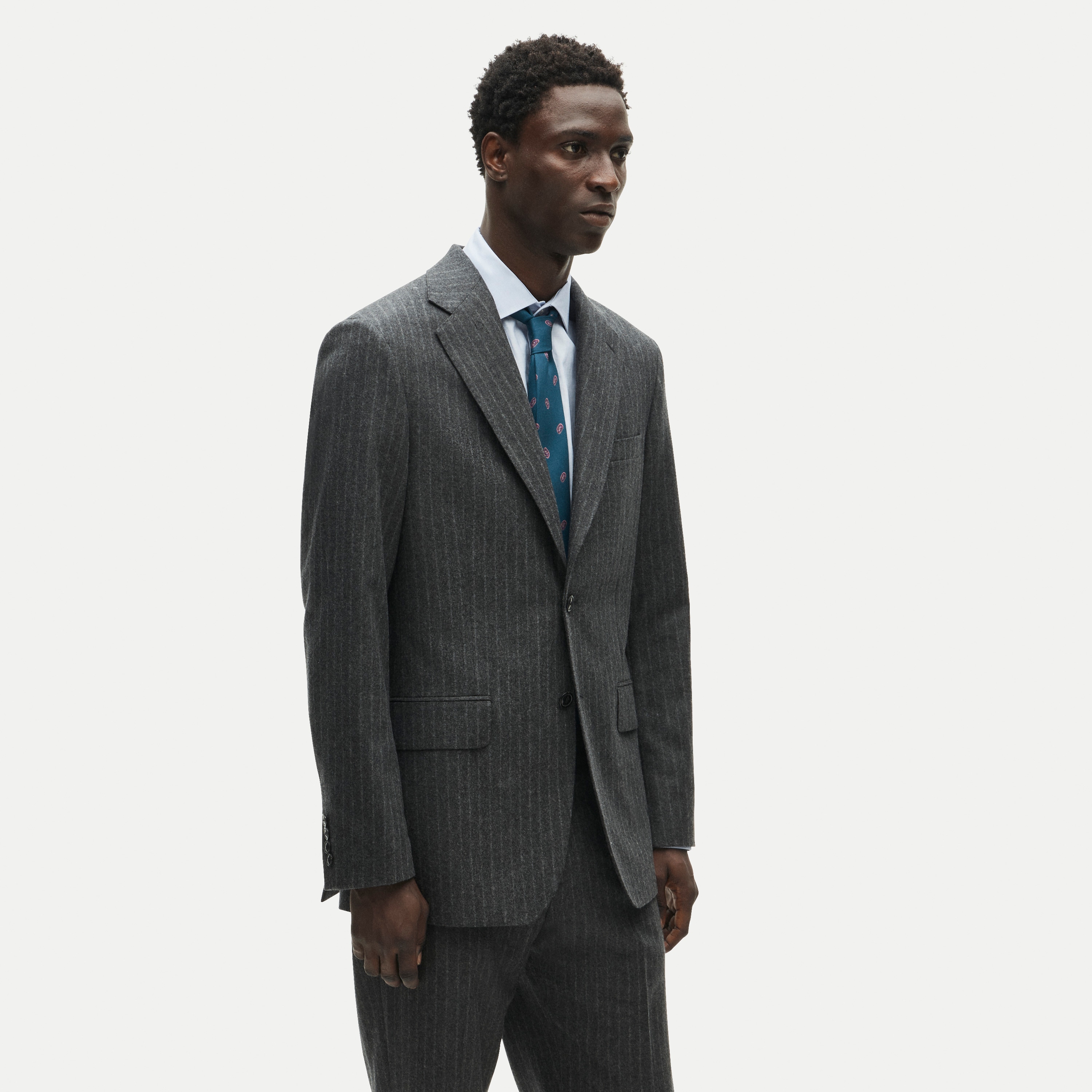 Crosby Classic-fit suit jacket in Italian wool flannel