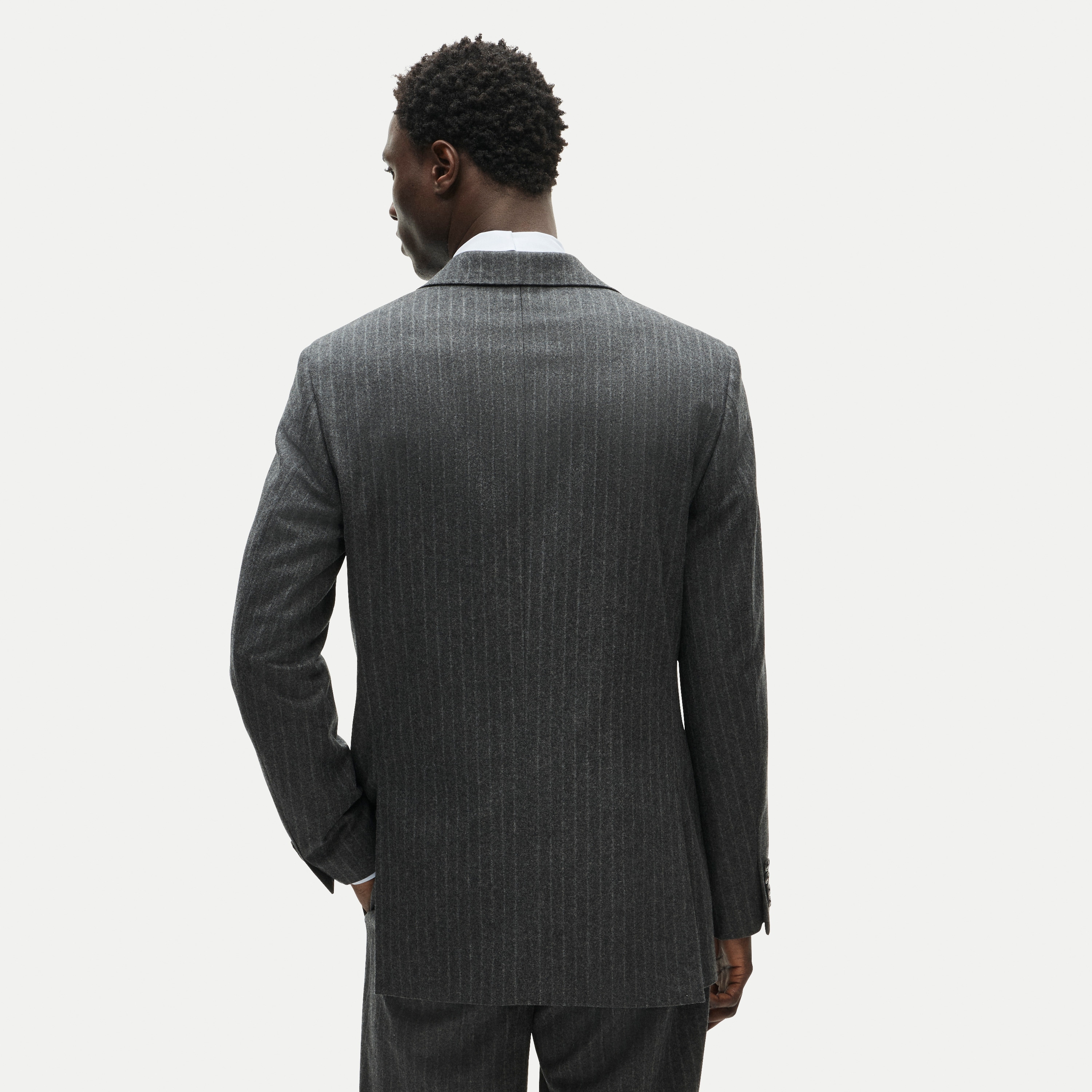 Crosby Classic-fit suit jacket in Italian wool flannel
