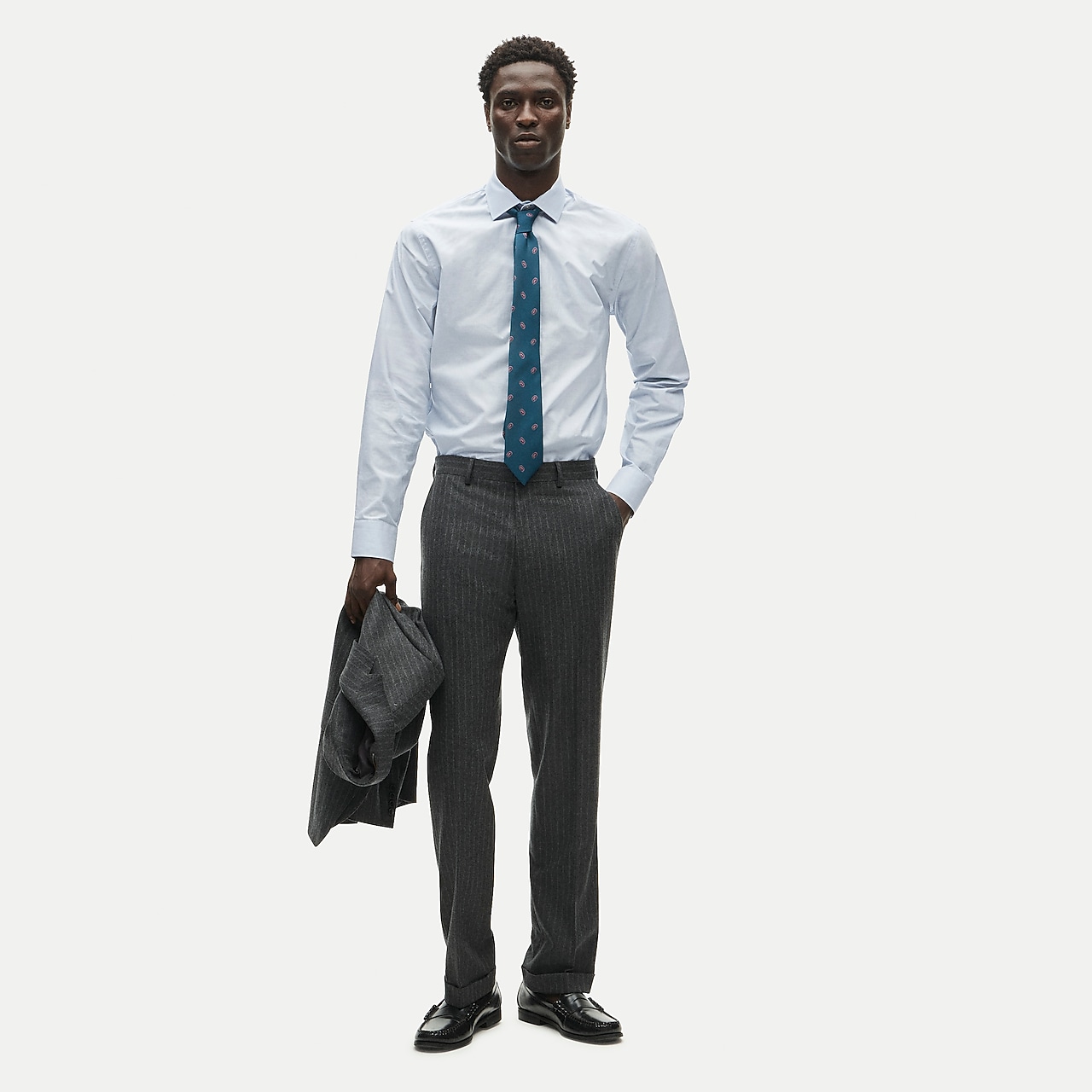 Ludlow Slim-fit Unstructured Suit Pant In English Cotton-wool
