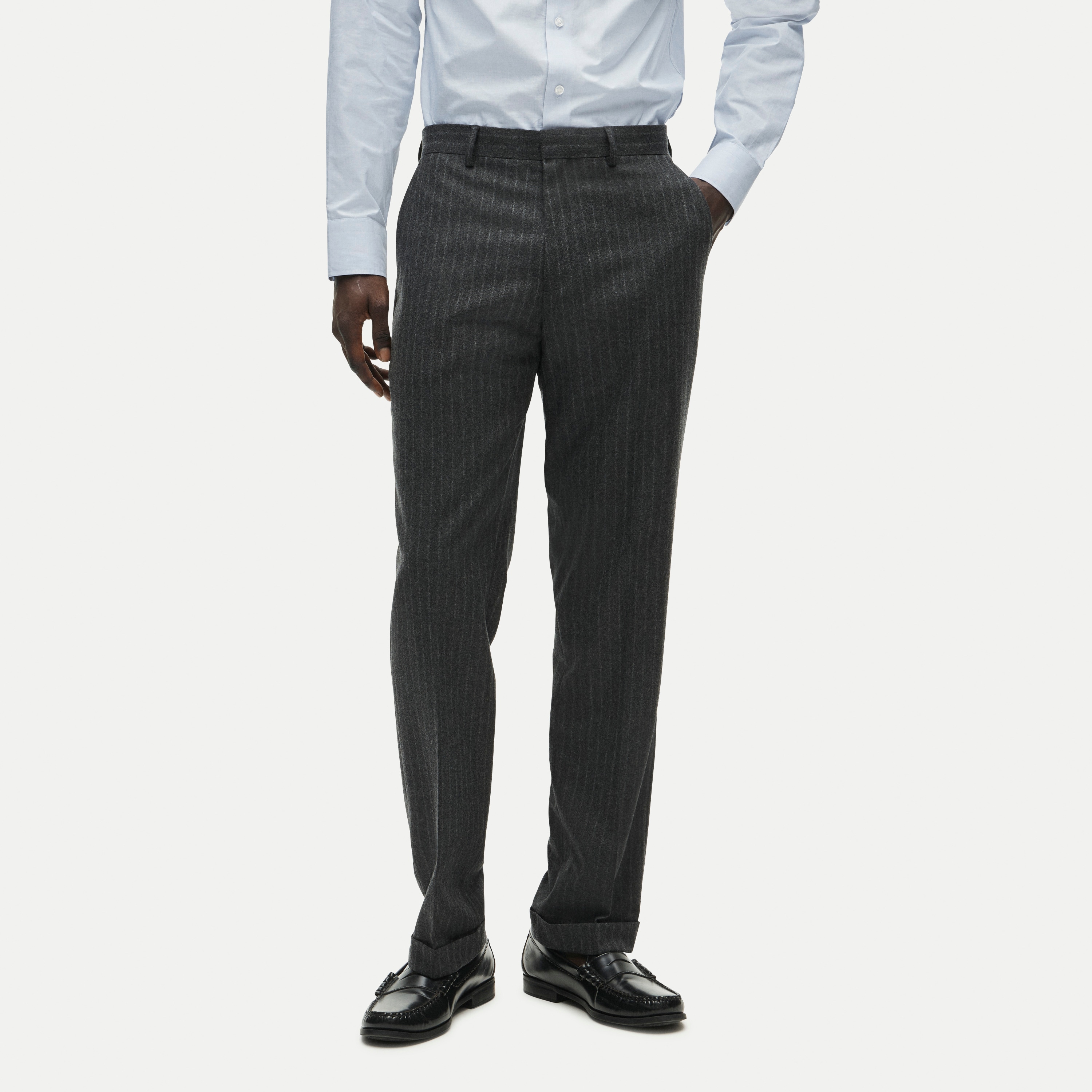 Crosby Classic-fit suit pant in Italian wool flannel