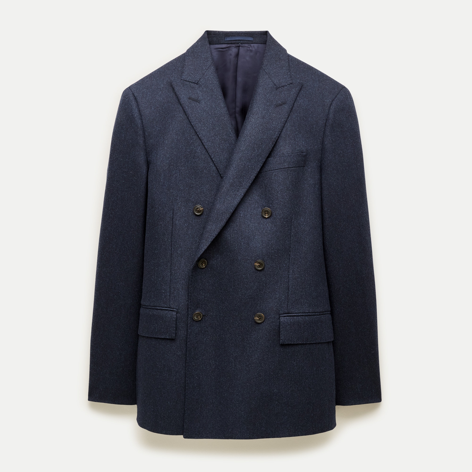 Kenmare Relaxed-fit suit jacket in Italian wool flannel