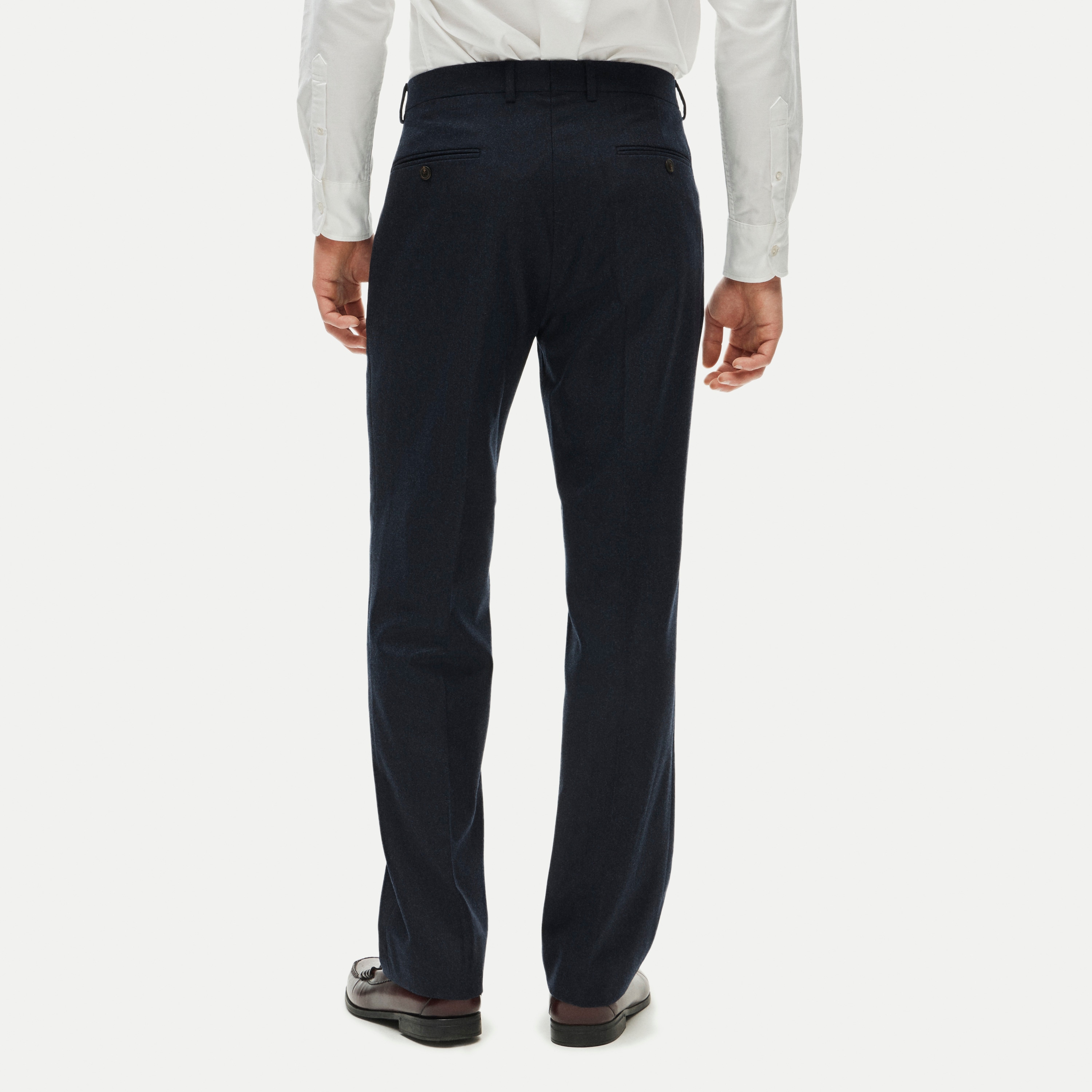 Kenmare Relaxed-fit suit pant in Italian wool flannel