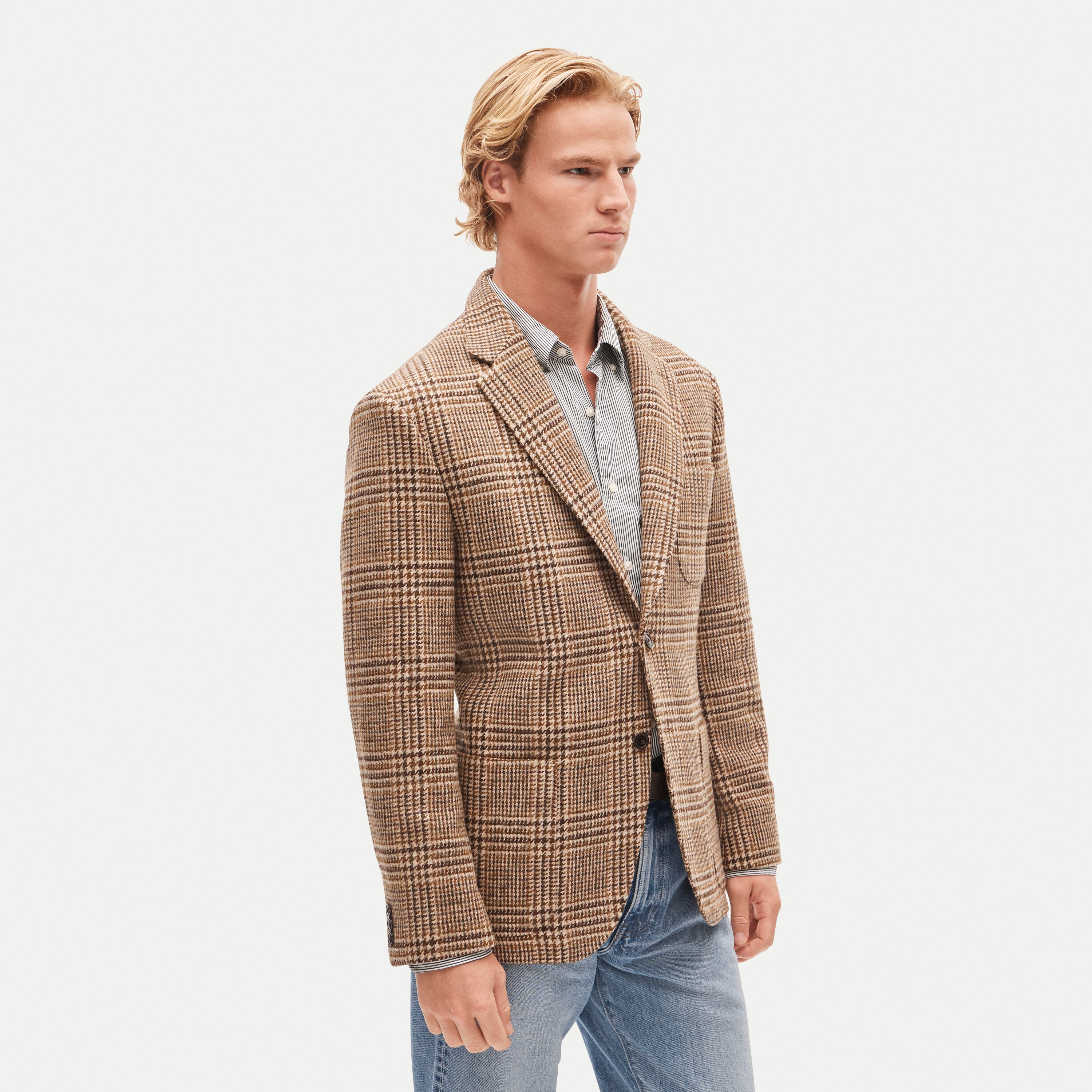Sportcoat in wool glen plaid