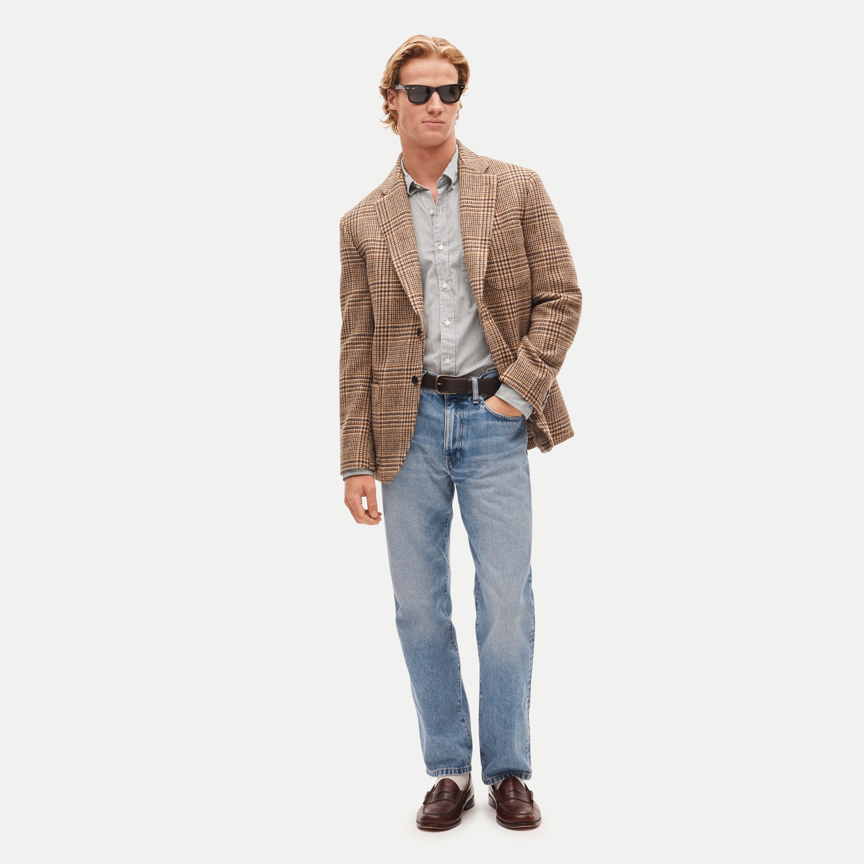 Sportcoat in wool glen plaid