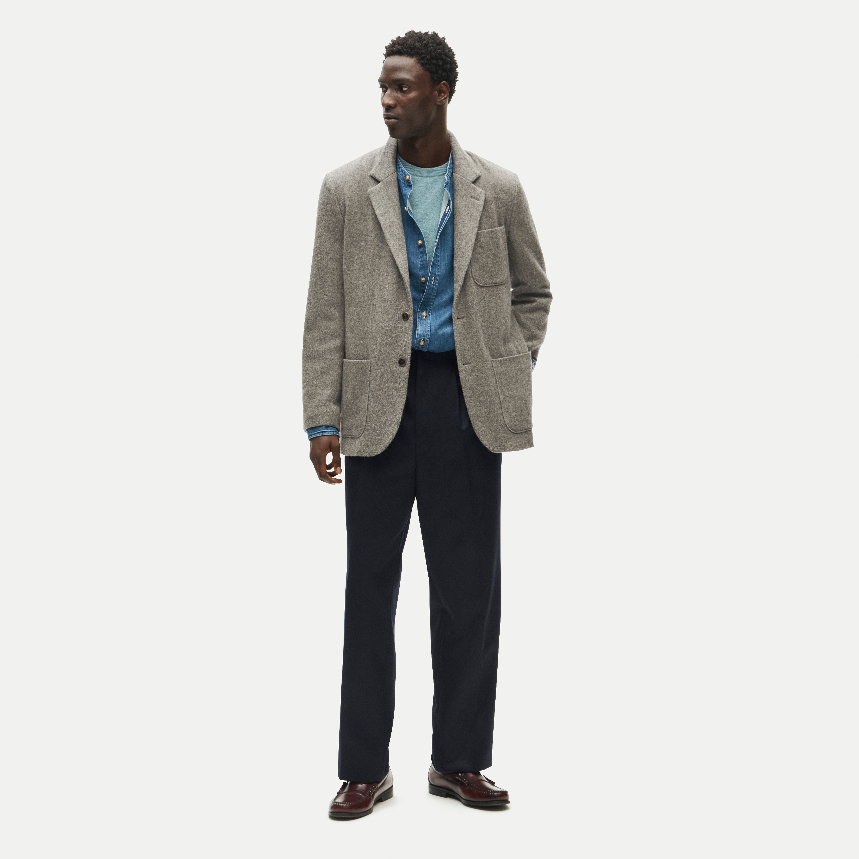 Blazer in English merino wool