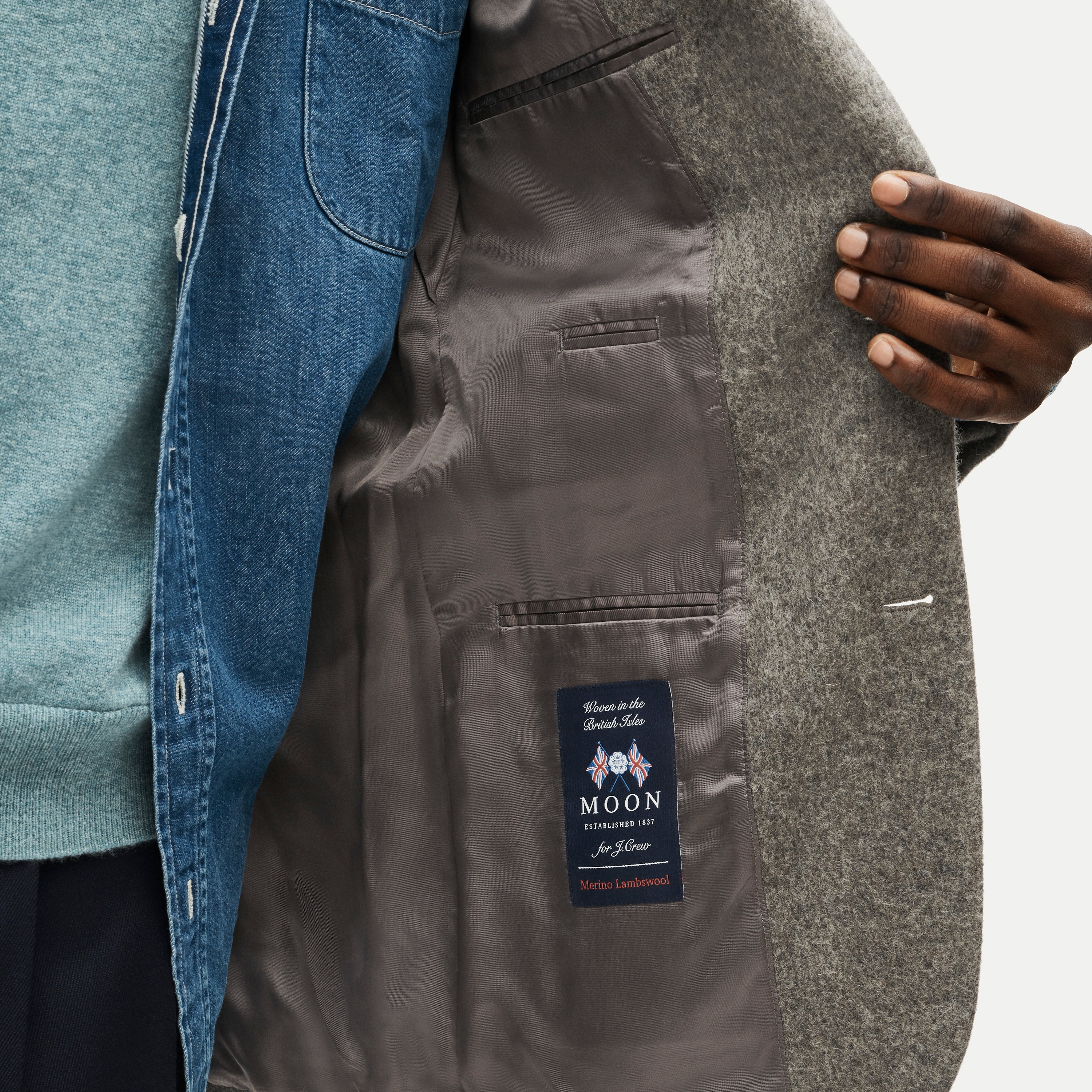 Blazer in English merino wool