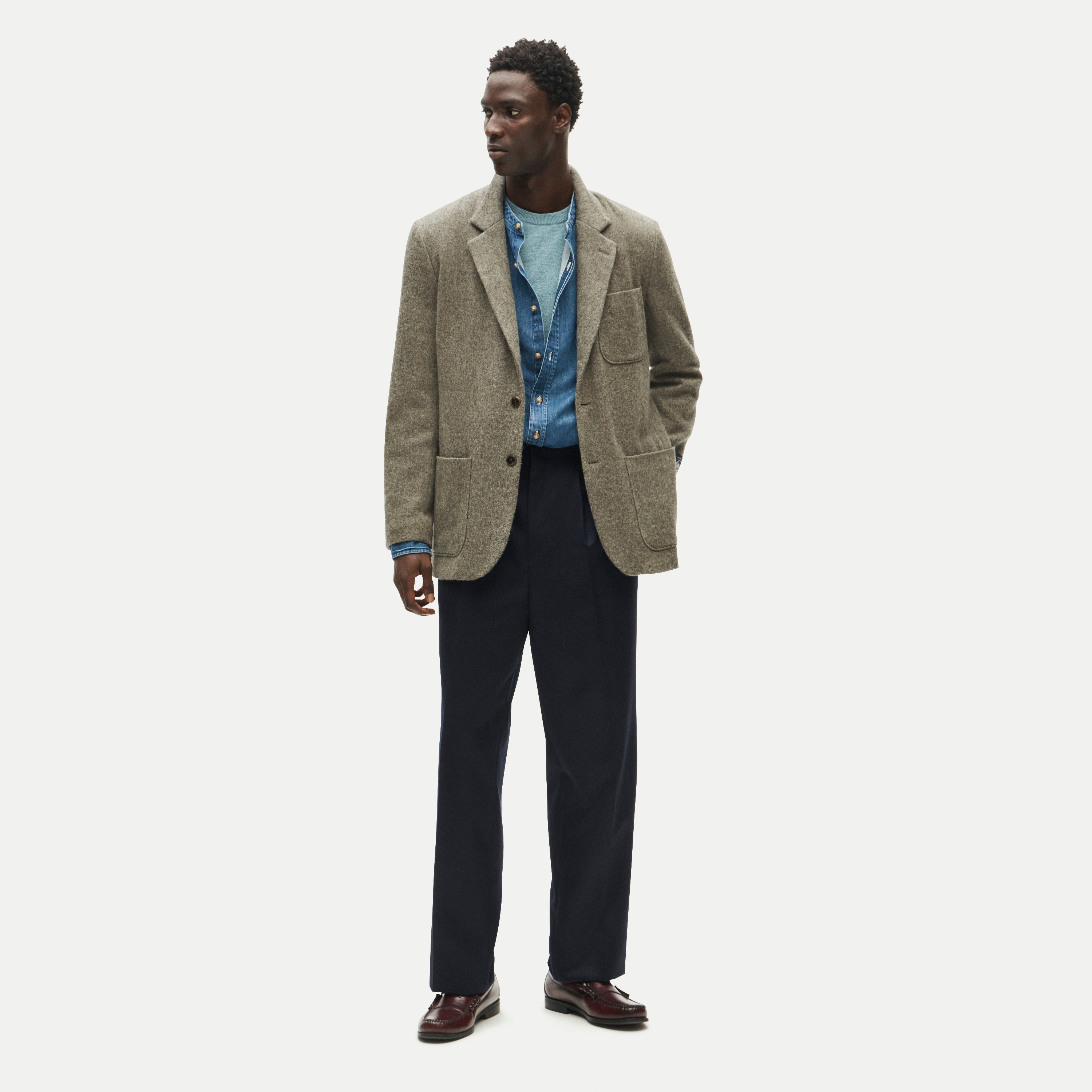 Blazer in English merino wool