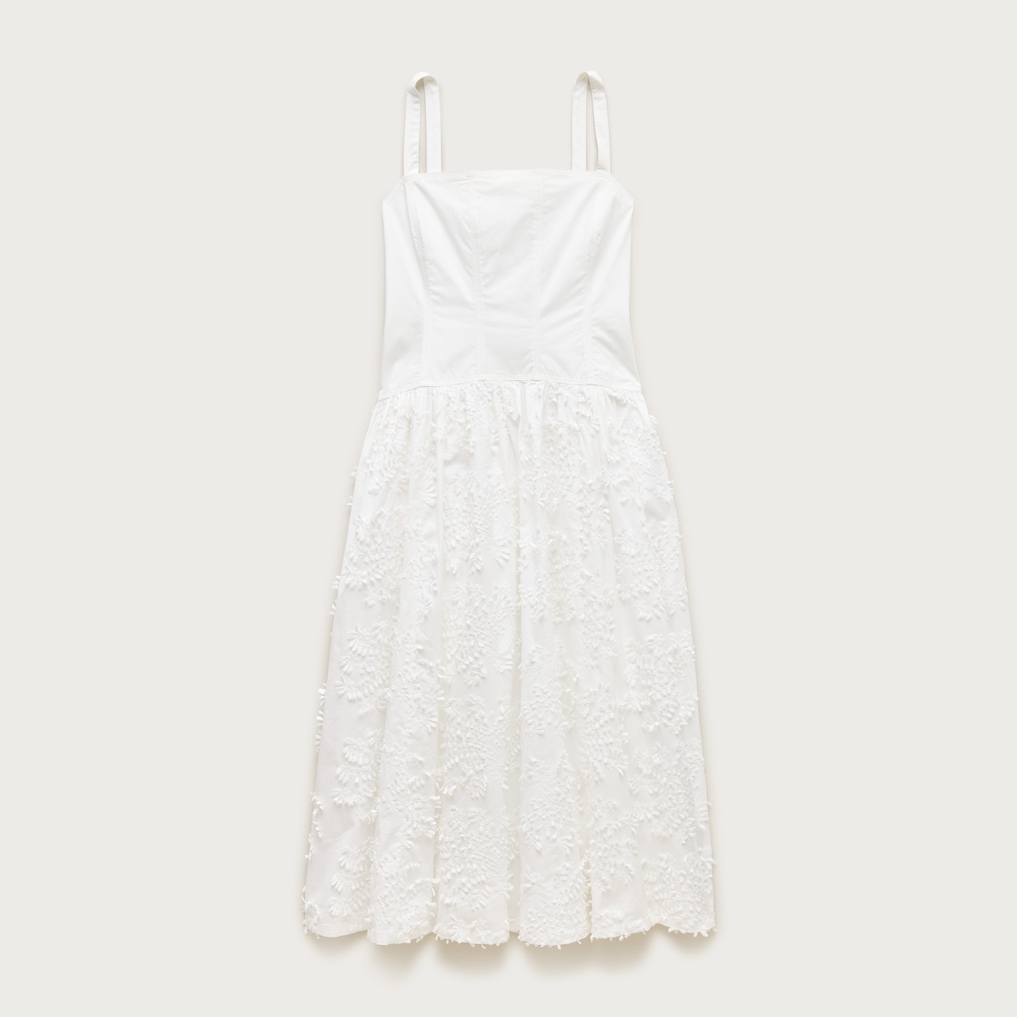 Collection drop-waist dress with embroidered poplin skirt from J.Crew - $298