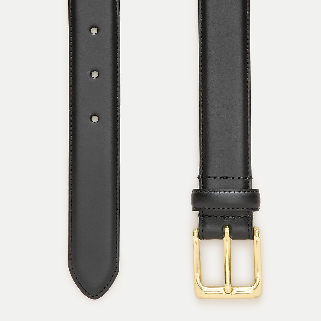 J.Crew Men's Round-buckle jeans belt in leather (Size 30)