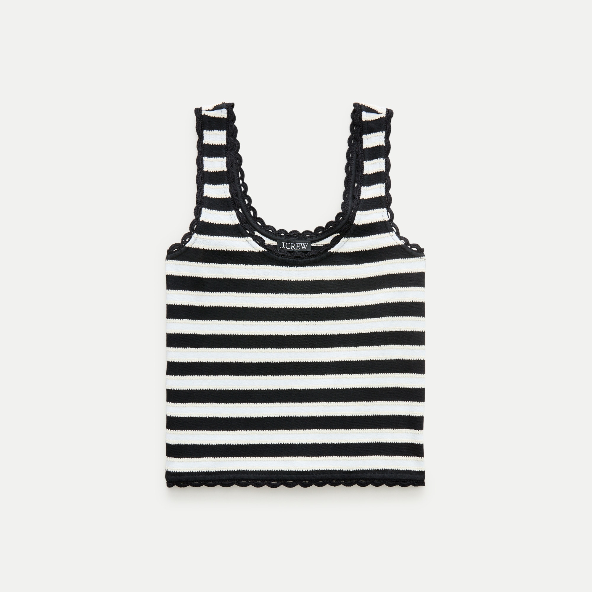 Jacquard-stripe tank top