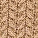 Short-sleeve cable-knit cotton sweater-polo HTHR ACORN