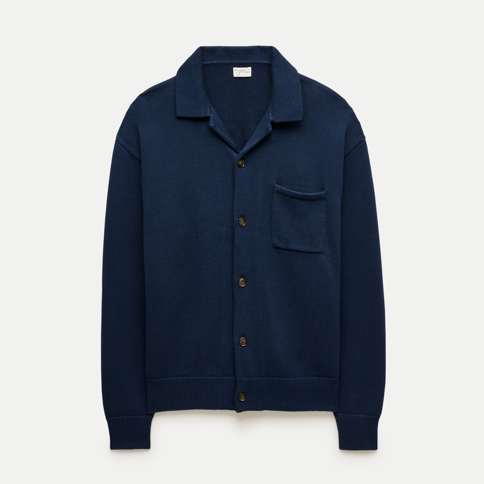 Heritage cotton polo cardigan sweater