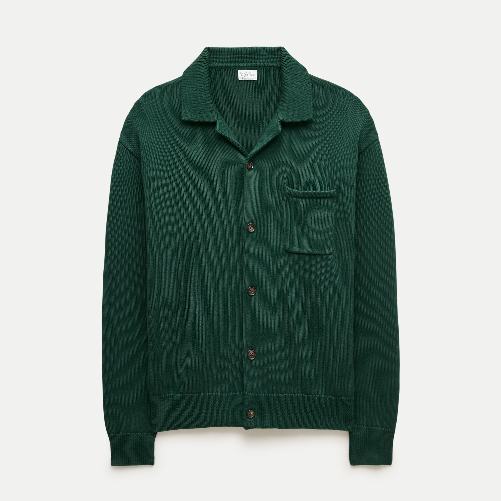 Heritage cotton polo cardigan sweater