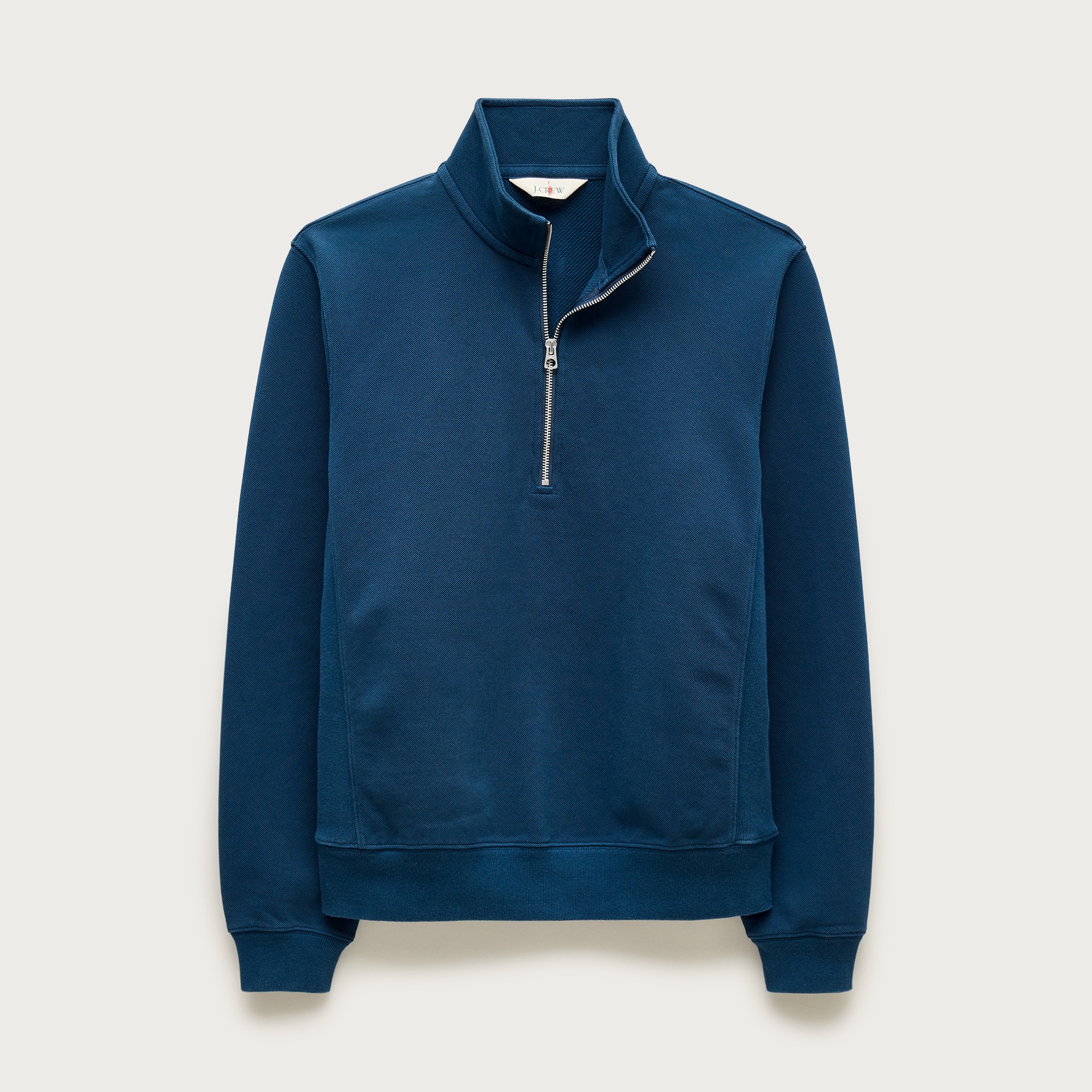 Washed Court Terry Quarter-zip Pullover For Men | J.Crew