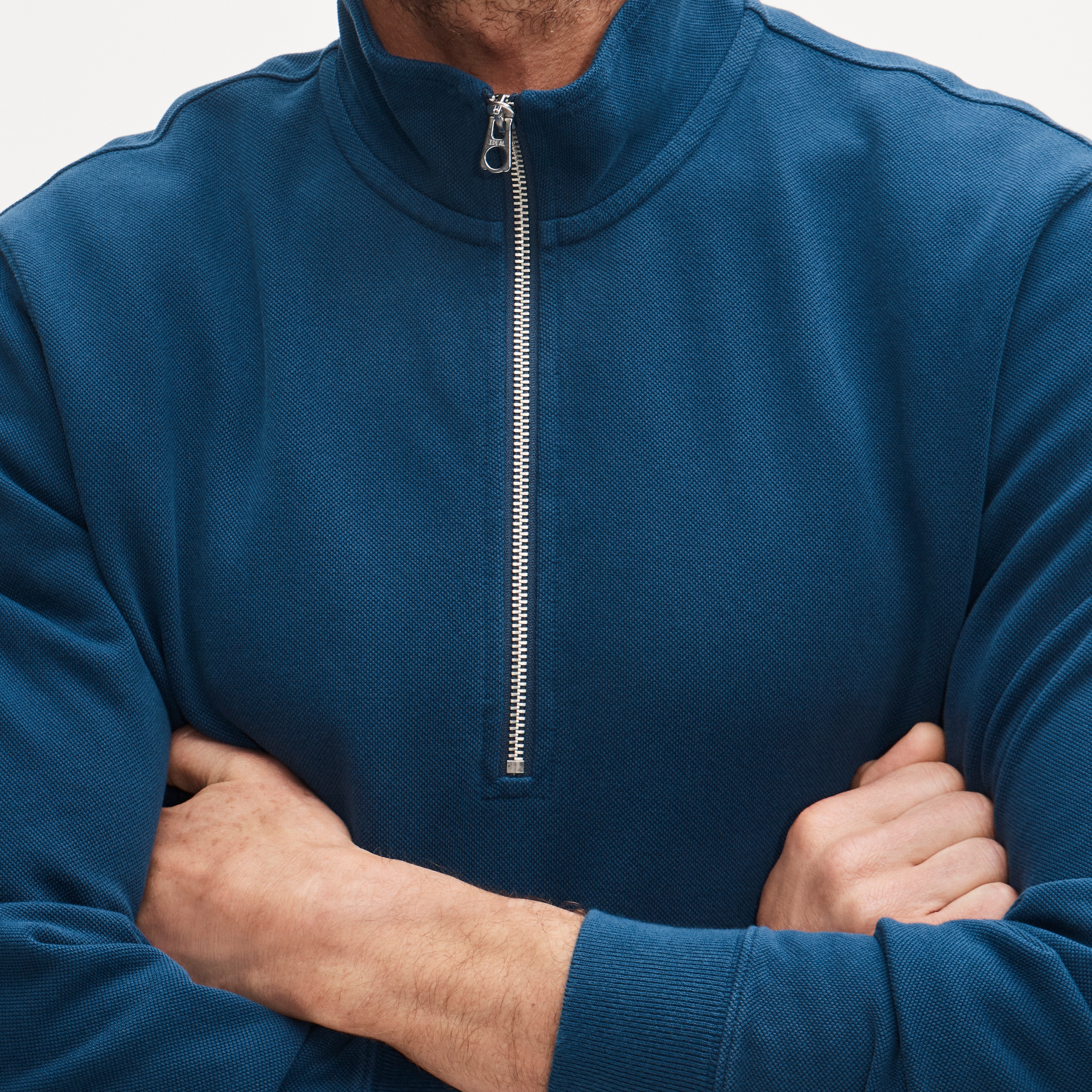 Washed Court Terry Quarter-zip Pullover For Men | J.Crew