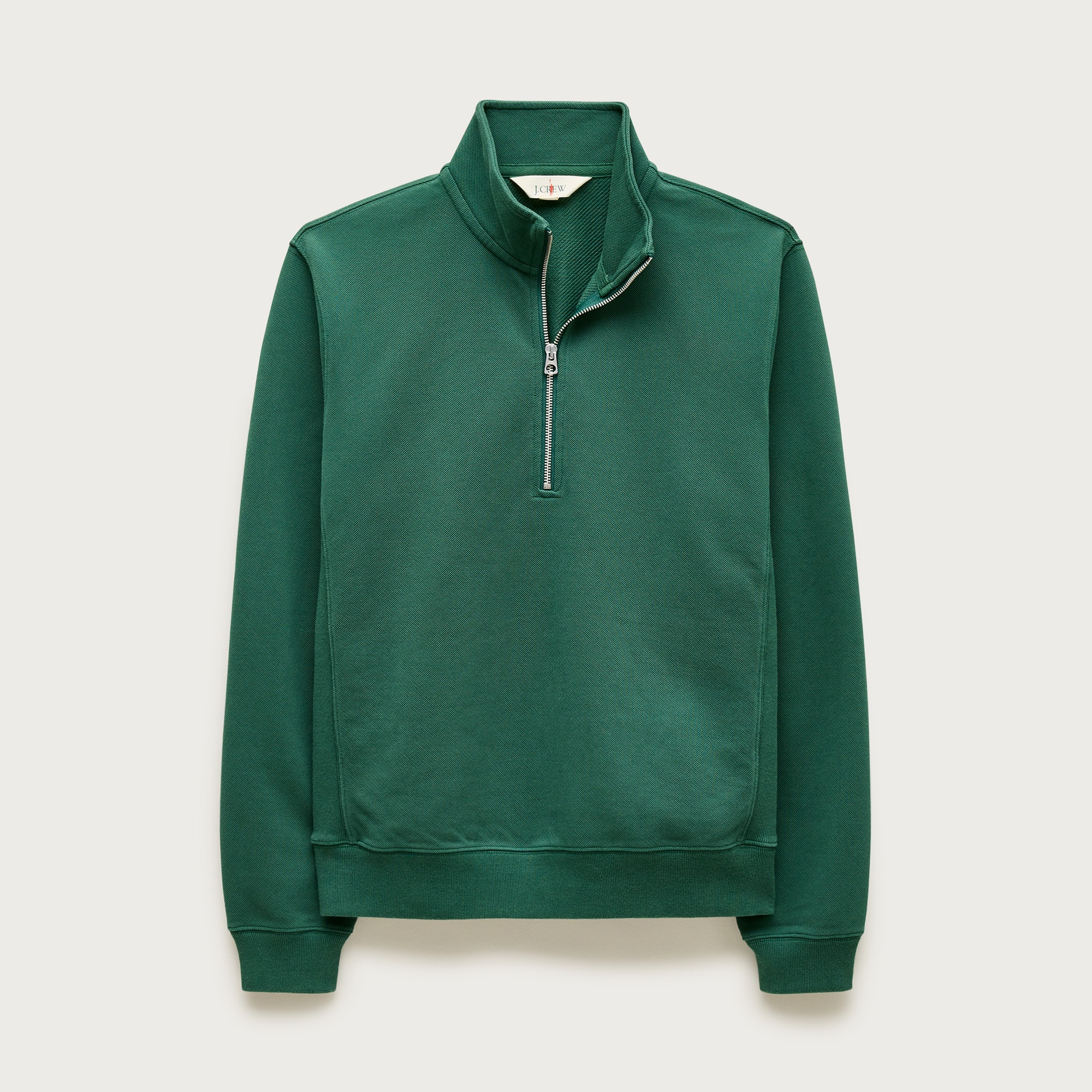 Washed Court Terry Quarter-zip Pullover For Men | J.Crew