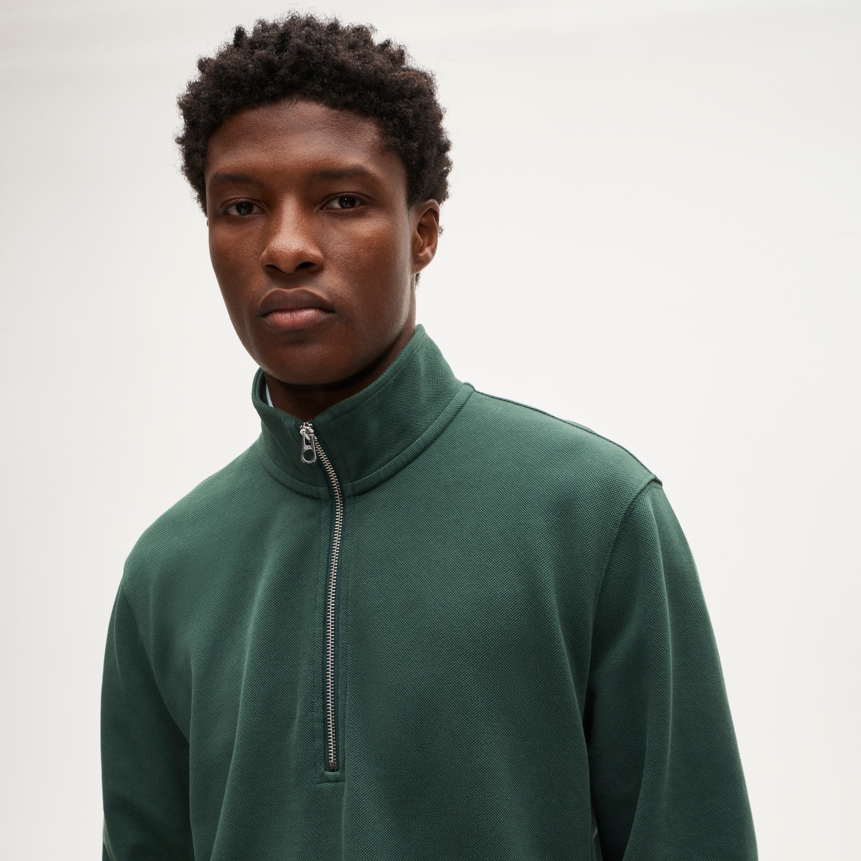 Washed Court Terry Quarter-zip Pullover For Men | J.Crew