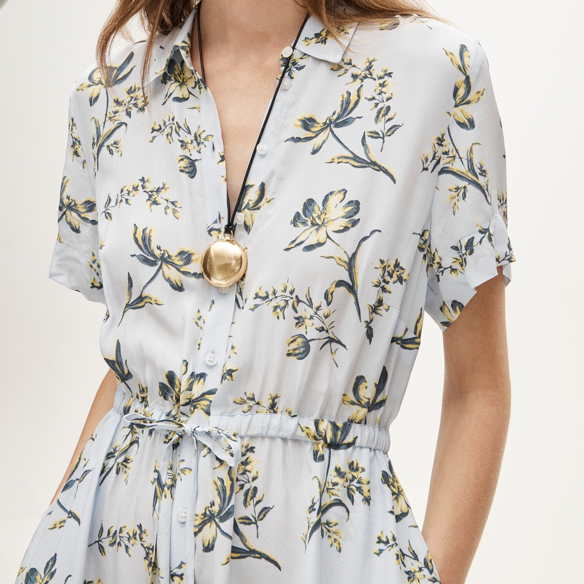 Elena Shirt-dress In Crepe De Chine For Women | J.Crew