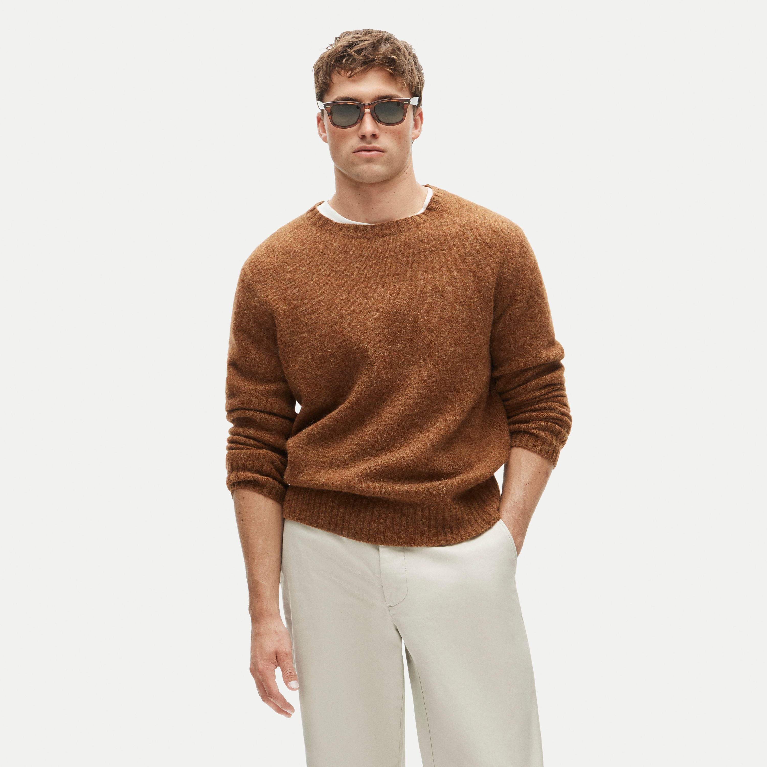 Soft-washed wool sweater